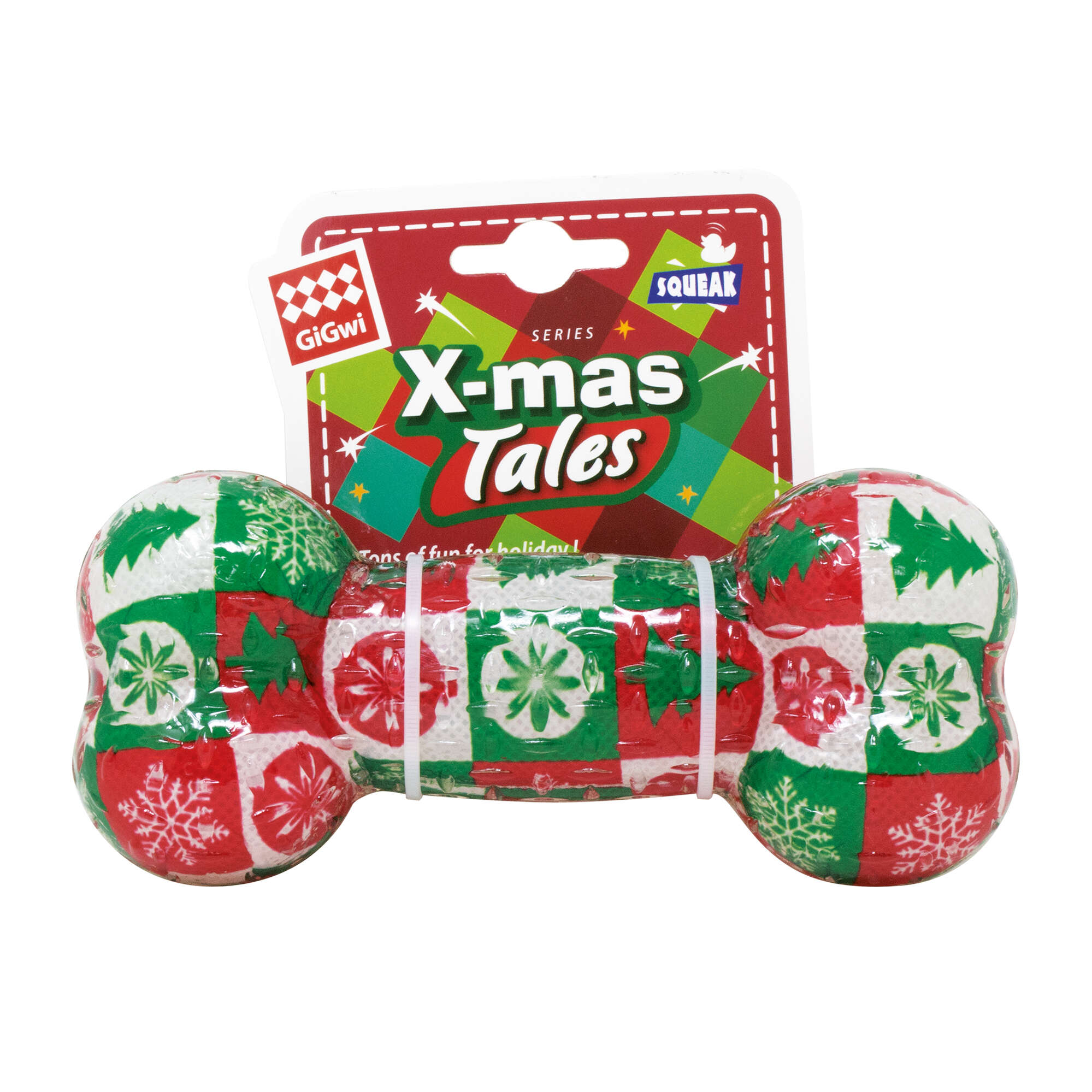 Juguete hueso navideño GiGwi