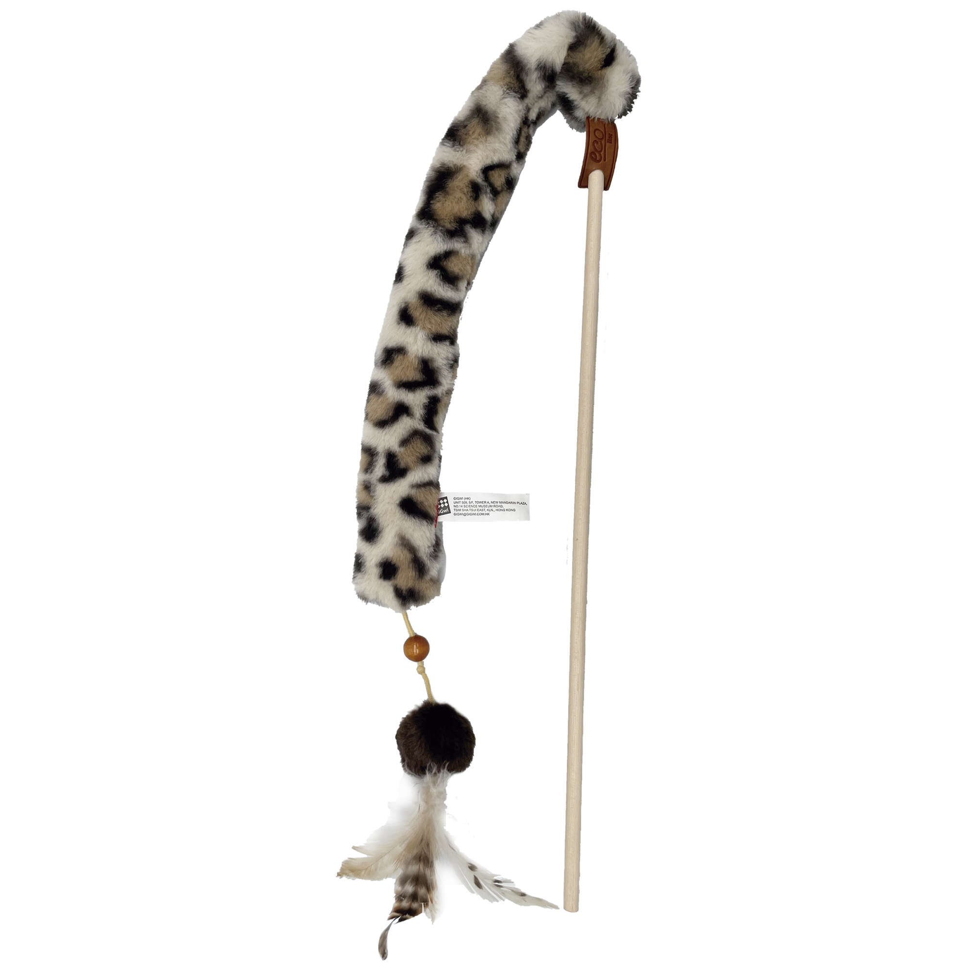 Vara plumas naturales eco line - FEATHER TEASER con silvervine GiGwi