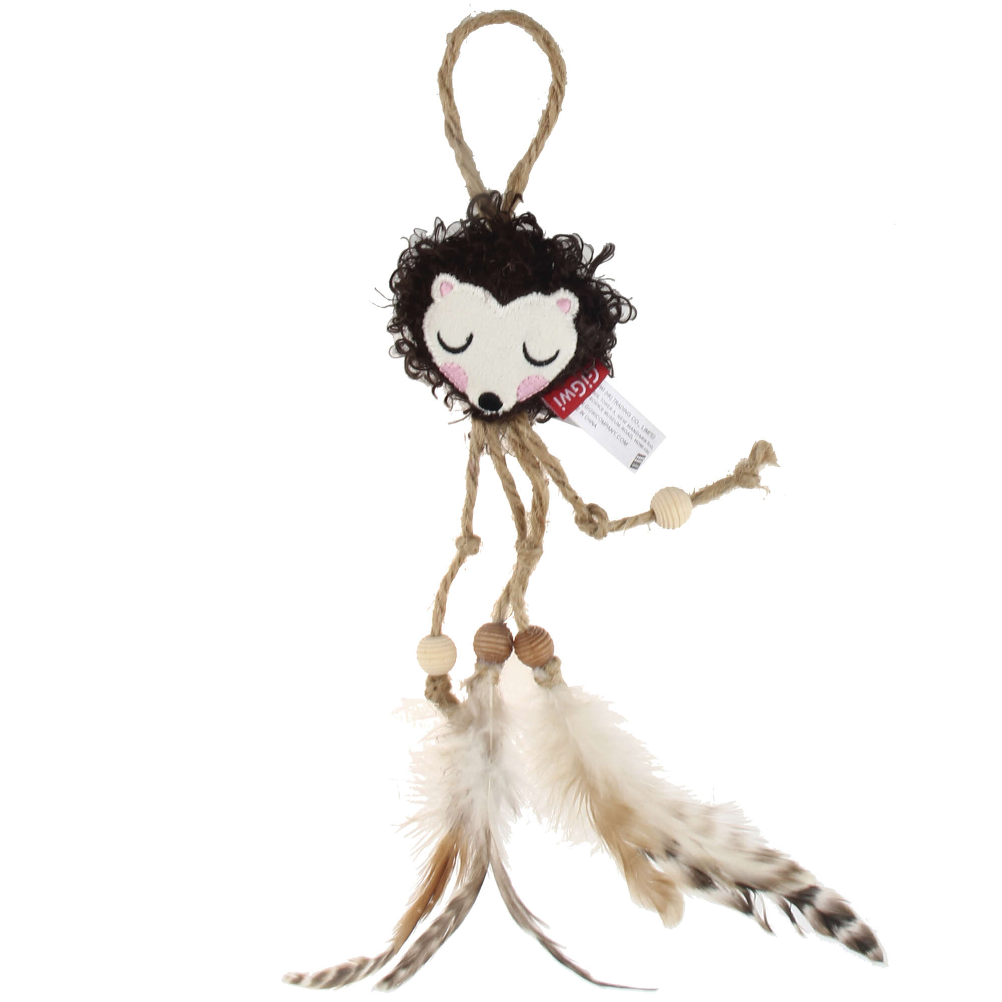 Juguete erizo eco line - CATCH & SCRATCH con silvervine GiGwi