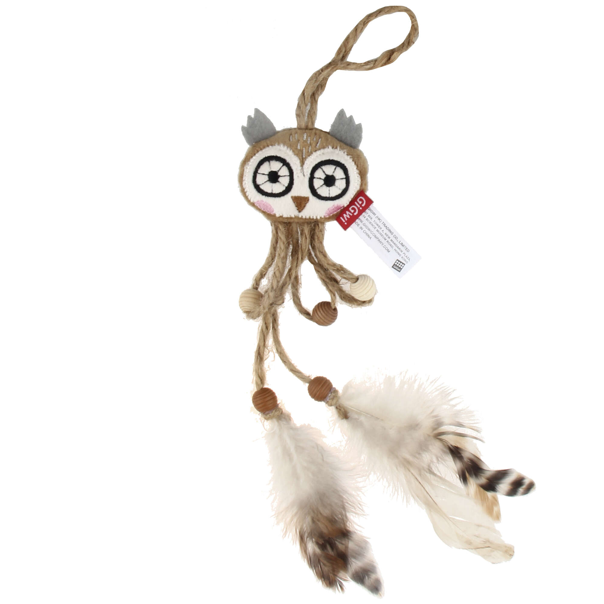 Juguete búho eco line - CATCH & SCRATCH con silvervine GiGwi