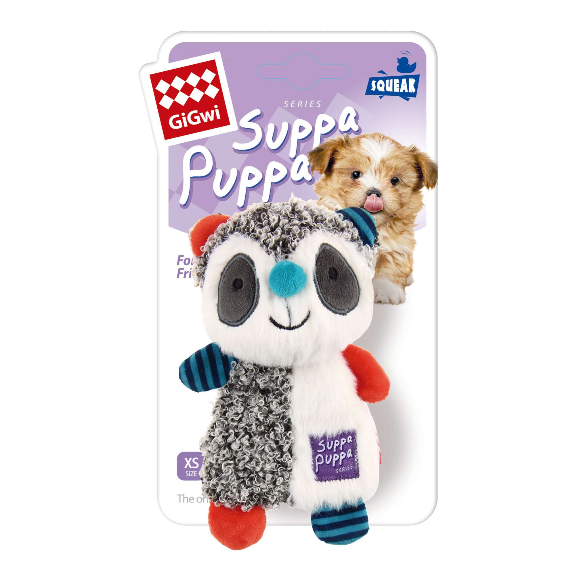 Juguete para cachorros Suppa Puppa mapache de GIGWI