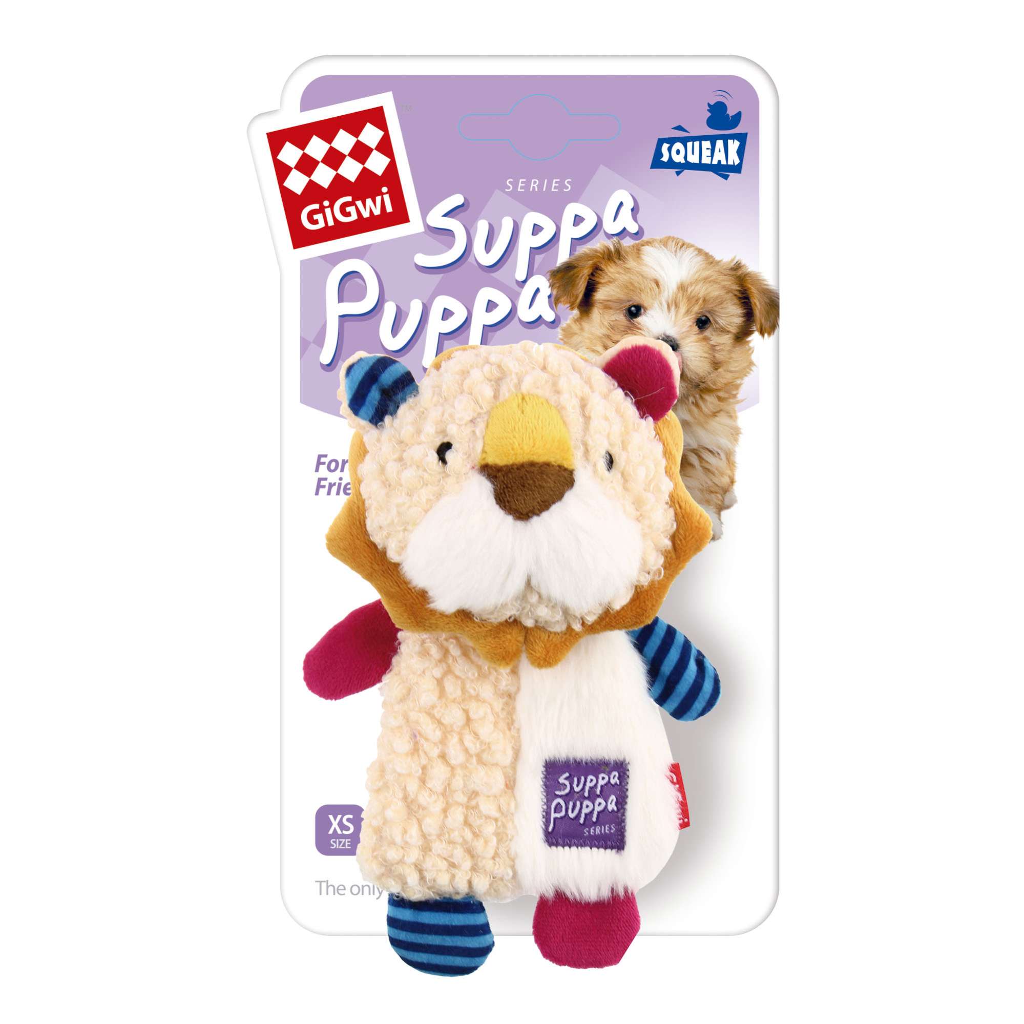 Juguete para cachorros Suppa Puppa león de GIGWI
