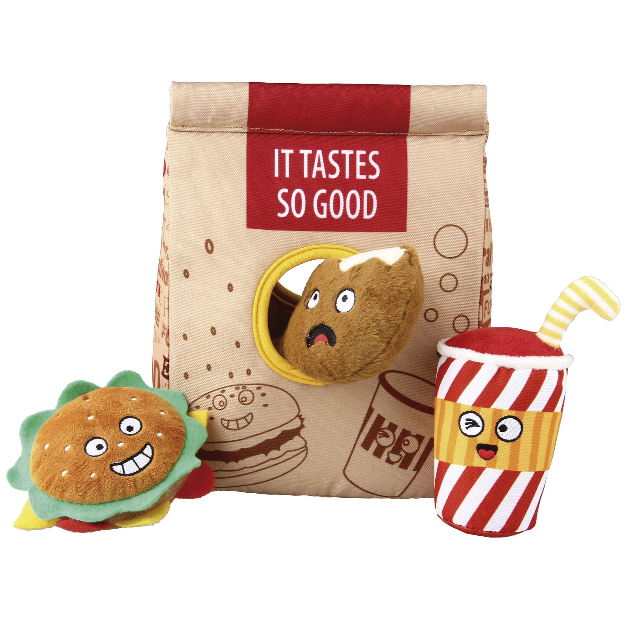 Juguete Bolsa Fast-Food Hiden Seek GiGwi