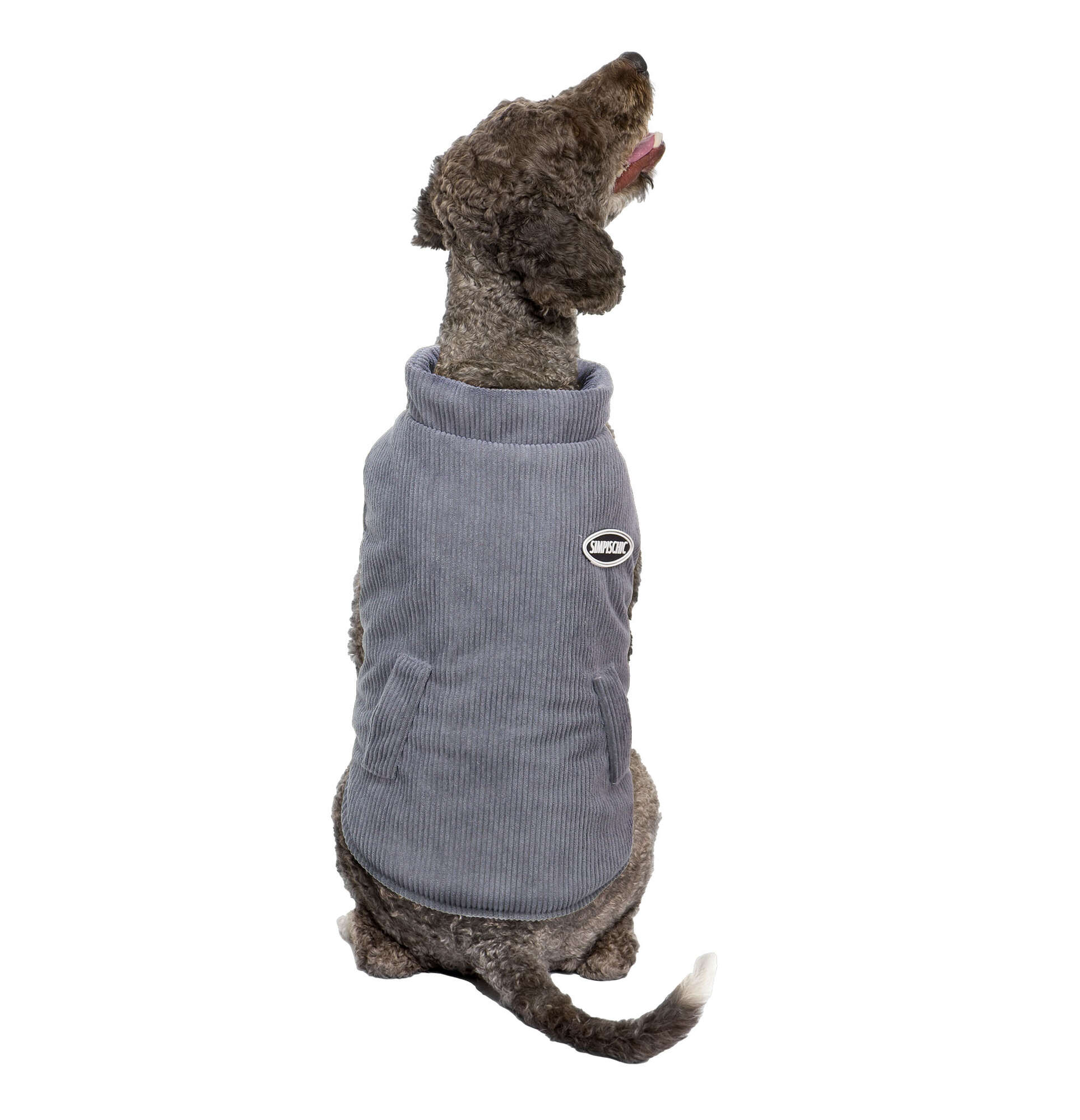 Abrigo liso gris de ALPHA DOG