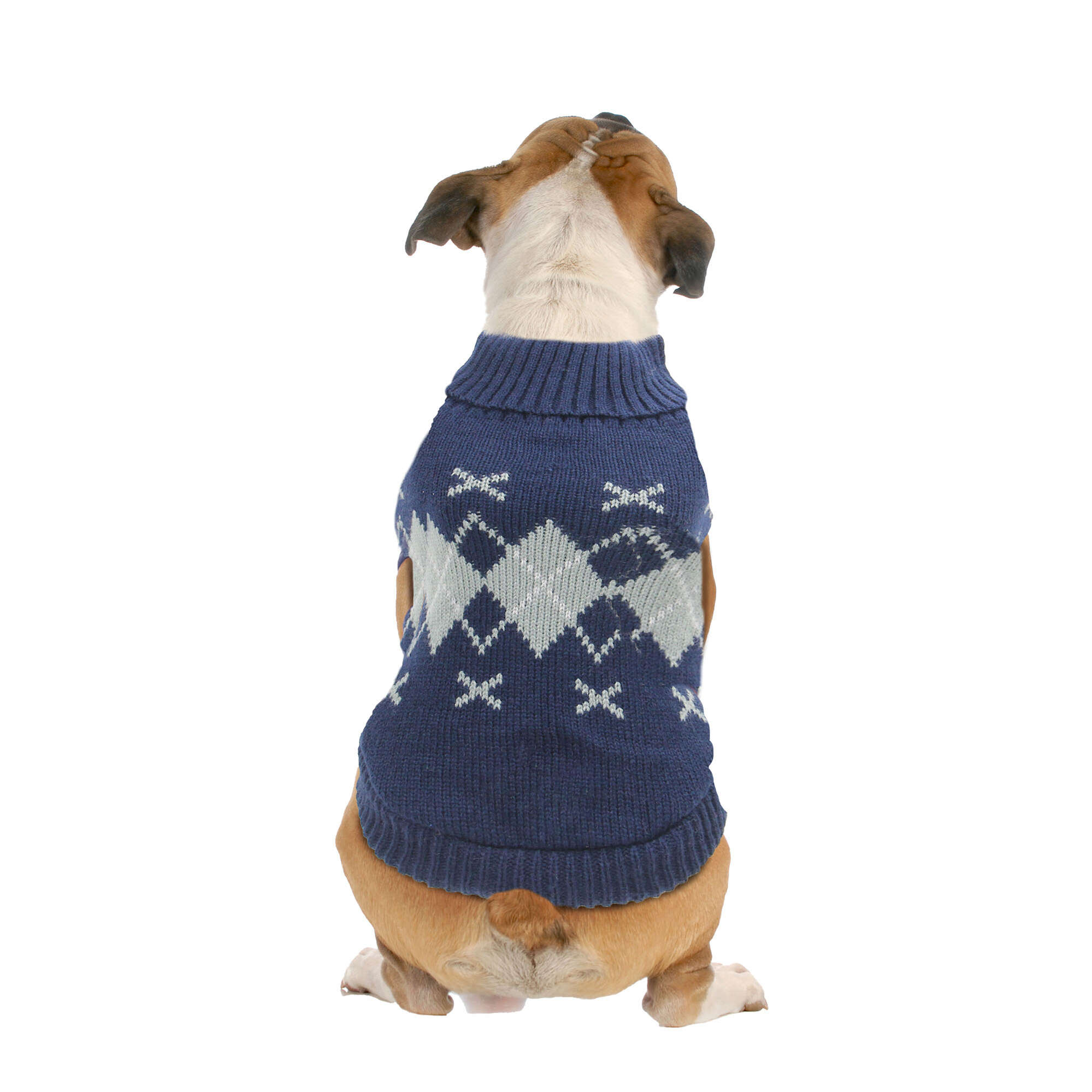 Jersey azul con rombos de ALPHA DOG