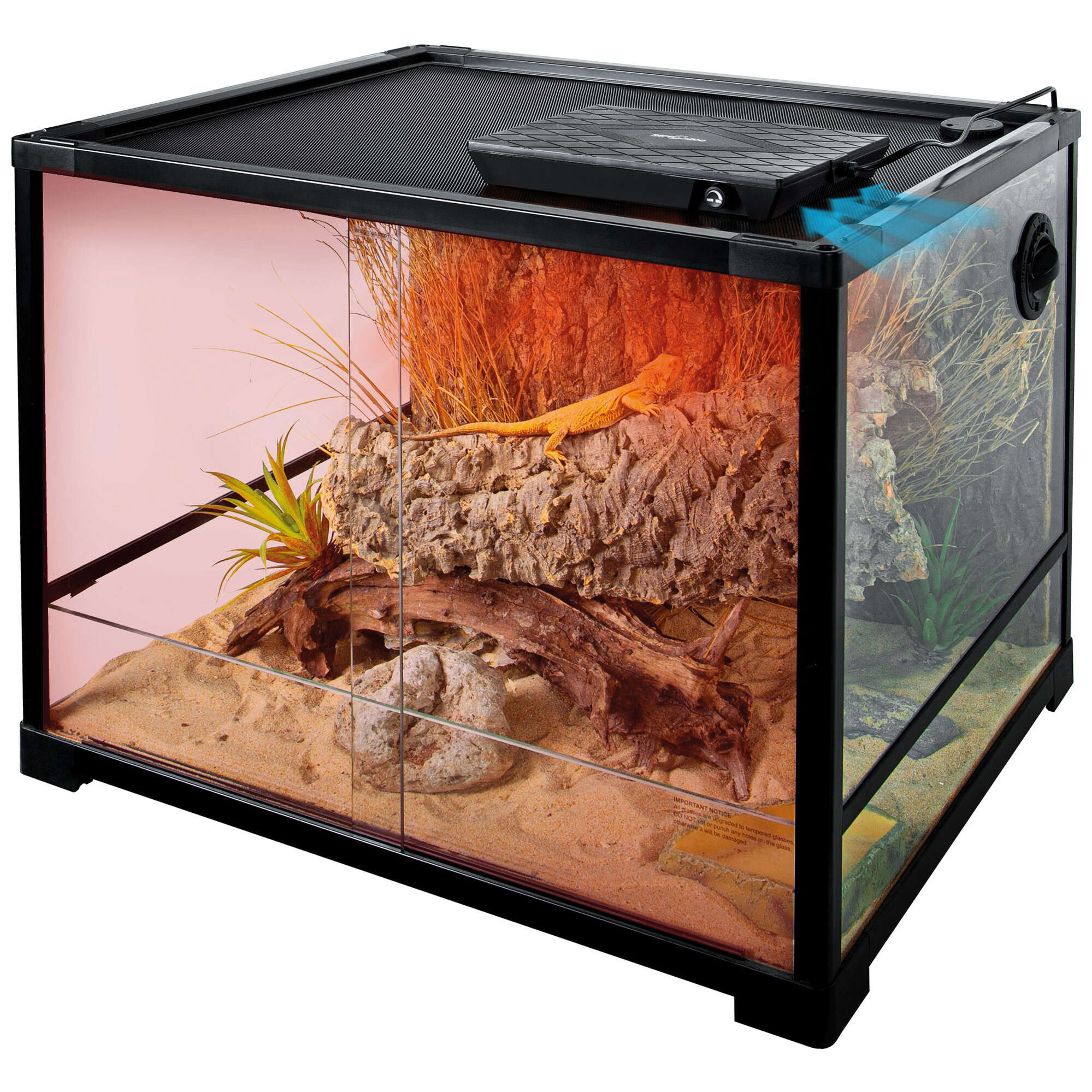 Panel calefactor con ventilador REPTIZOO