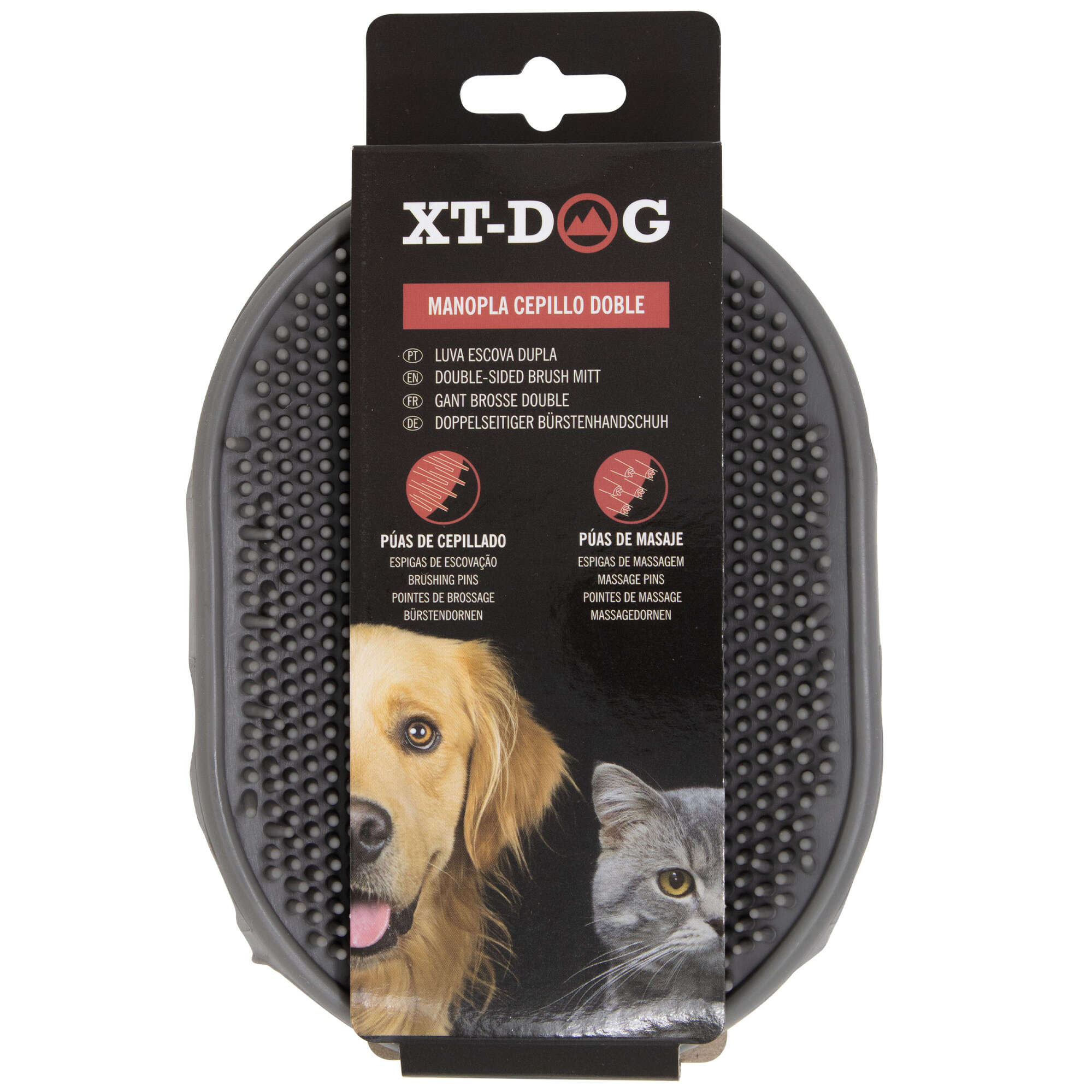 Manopla de cepillo doble XT-DOG