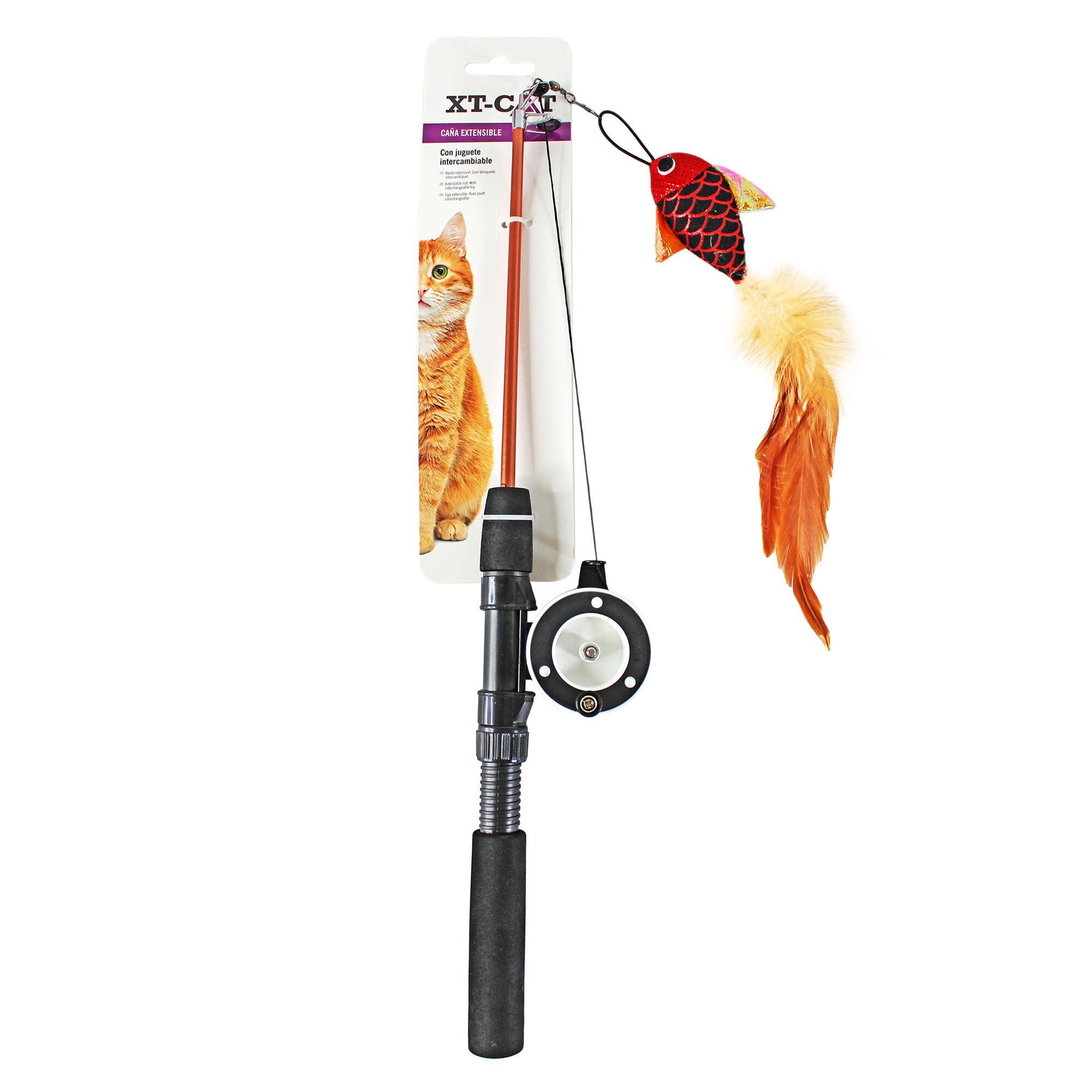 Caña de pescar extensible XT-CAT (46 - 76 cm)