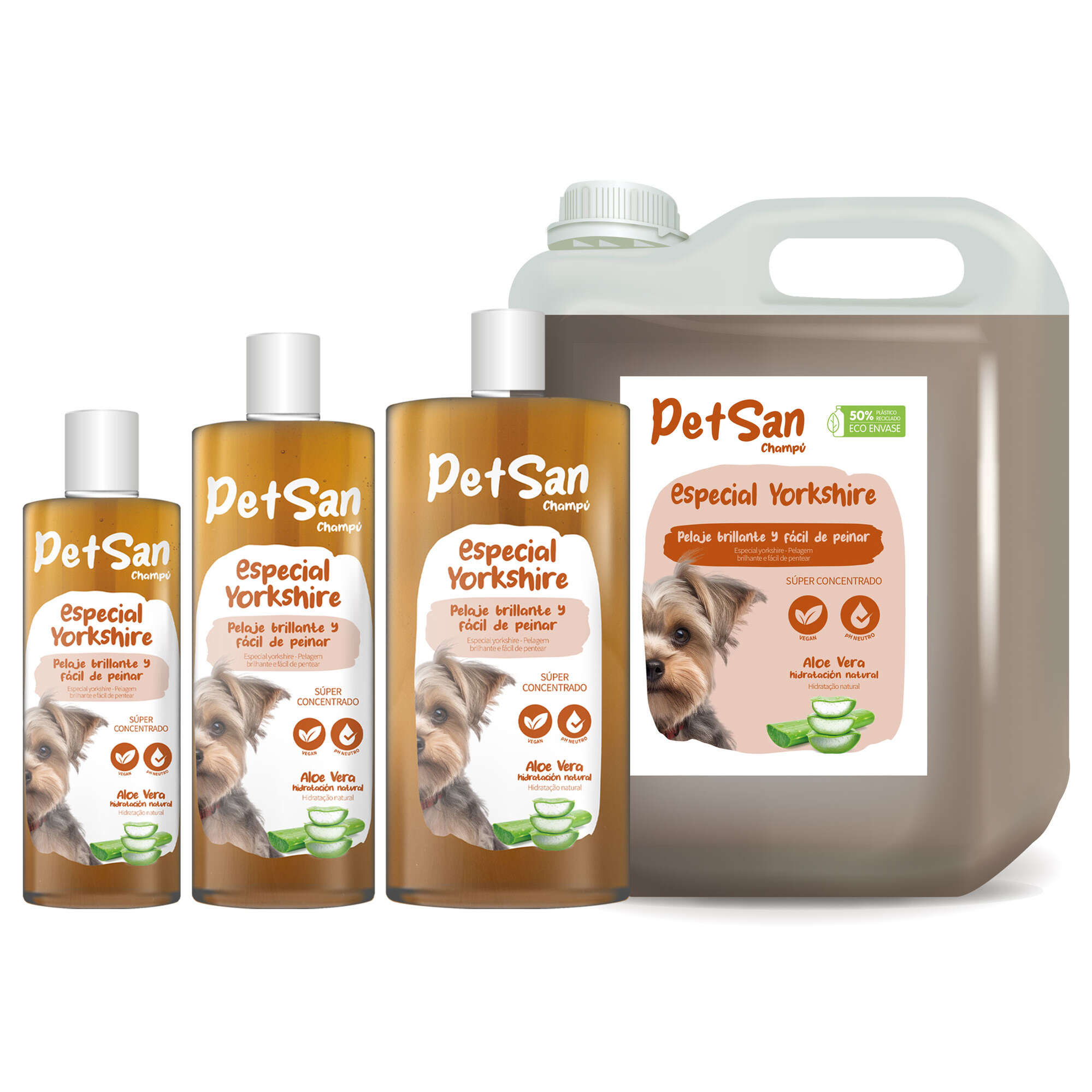 Champú para Yorkshire con Aloe Vera PetSan