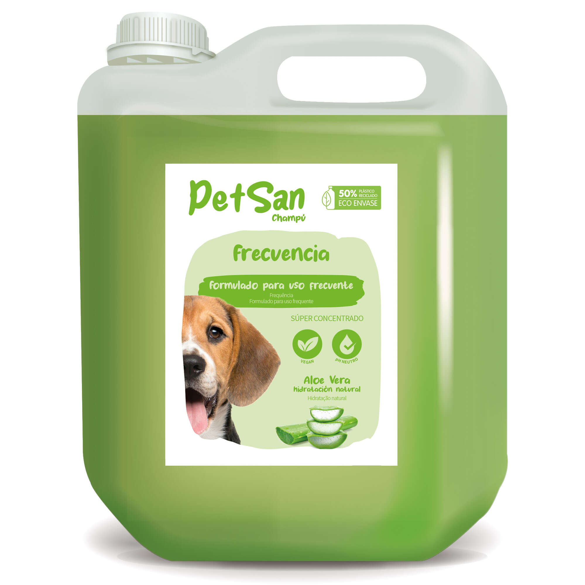Champú frecuencia con Aloe Vera para perros PetSan