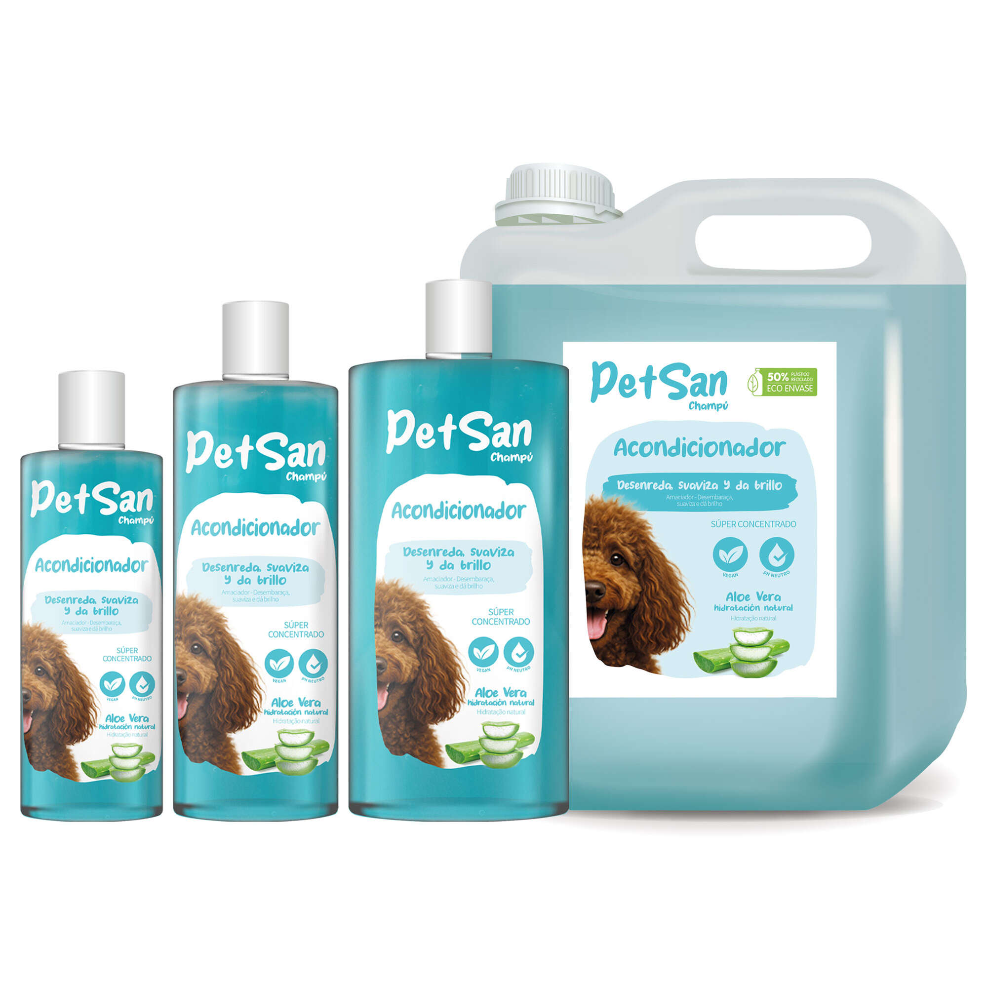Champú acondicionador Aloe Vera para perros PetSan