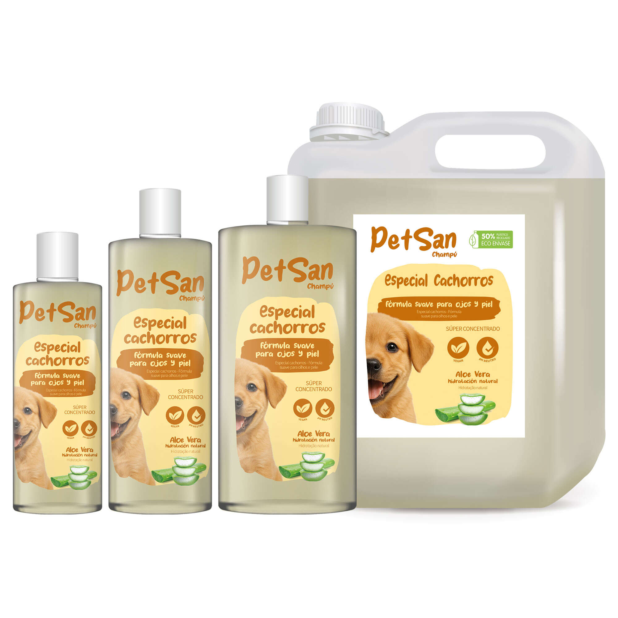 Champú para cachorros con Aloe Vera PetSan