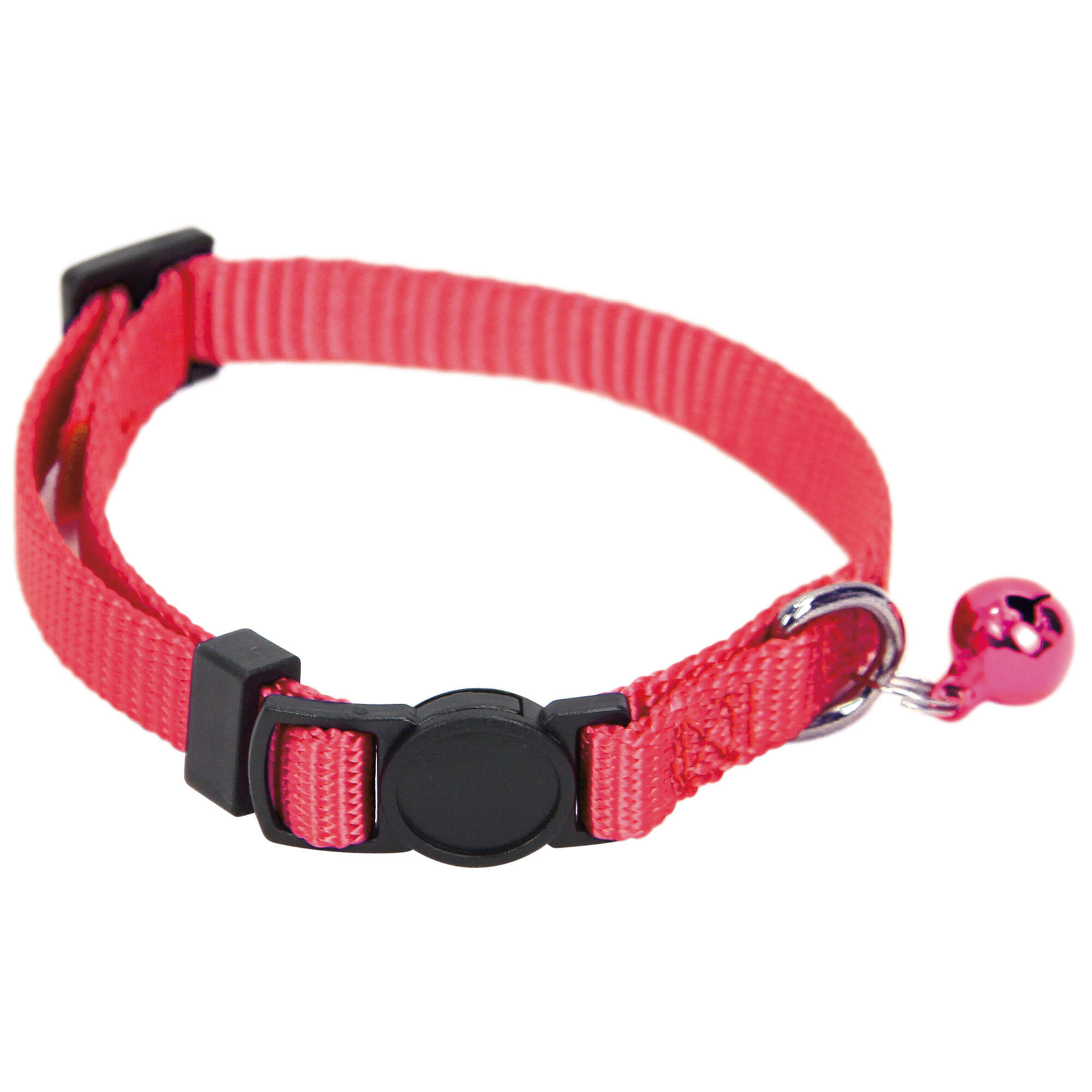 Collar de nylon con cascabel Premier CAT rojo