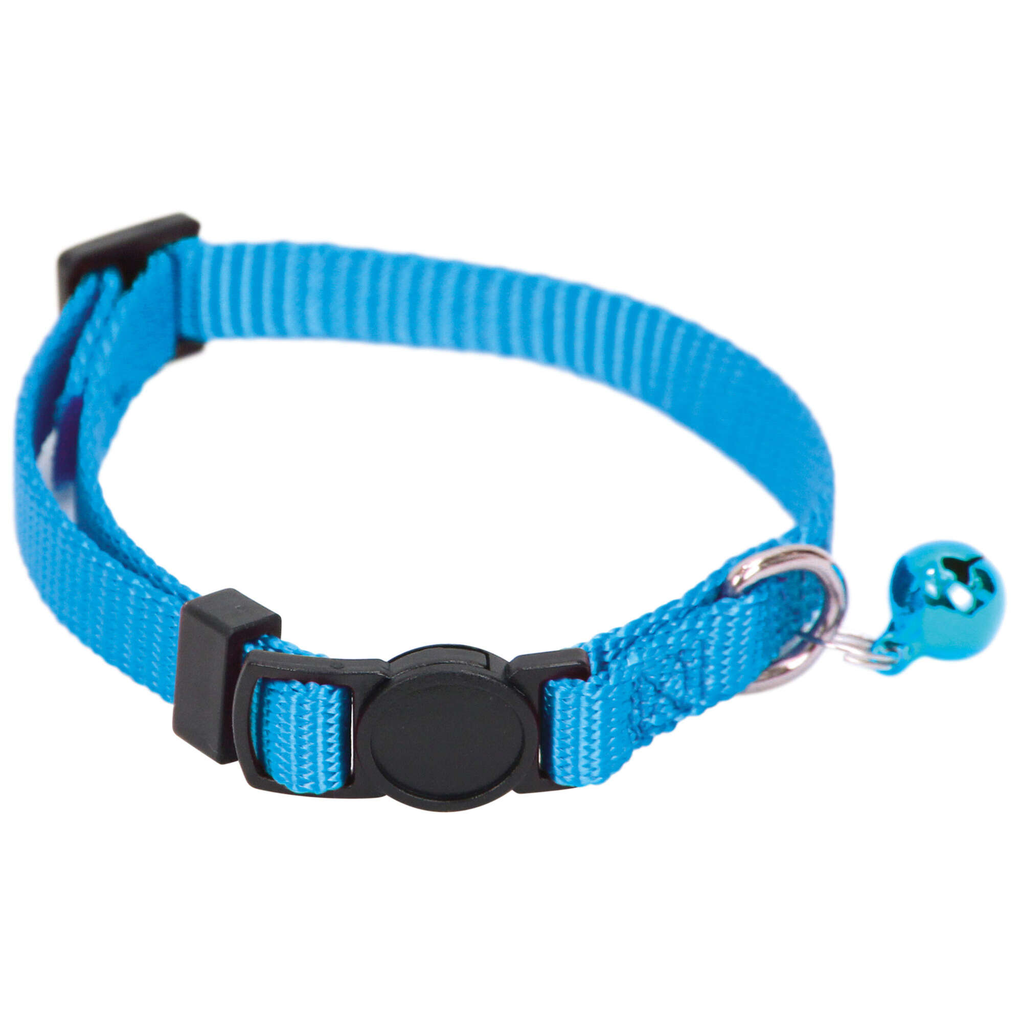Collar de nylon con cascabel Premier CAT azul