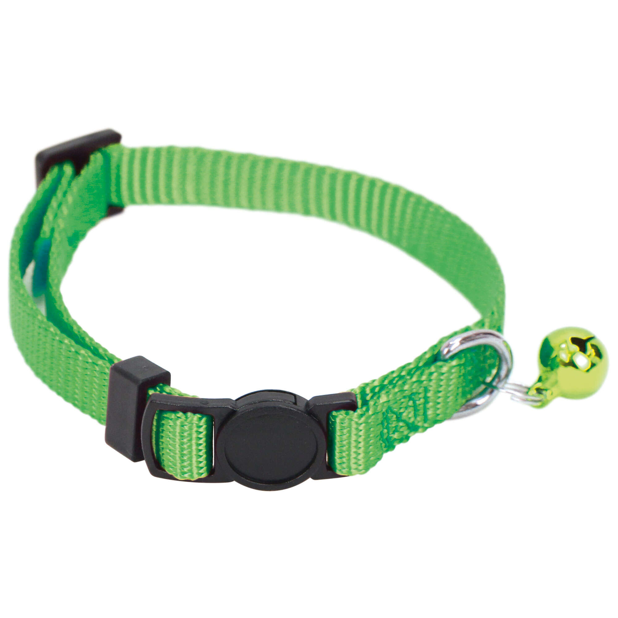 Collar de nylon con cascabel Premier CAT verde