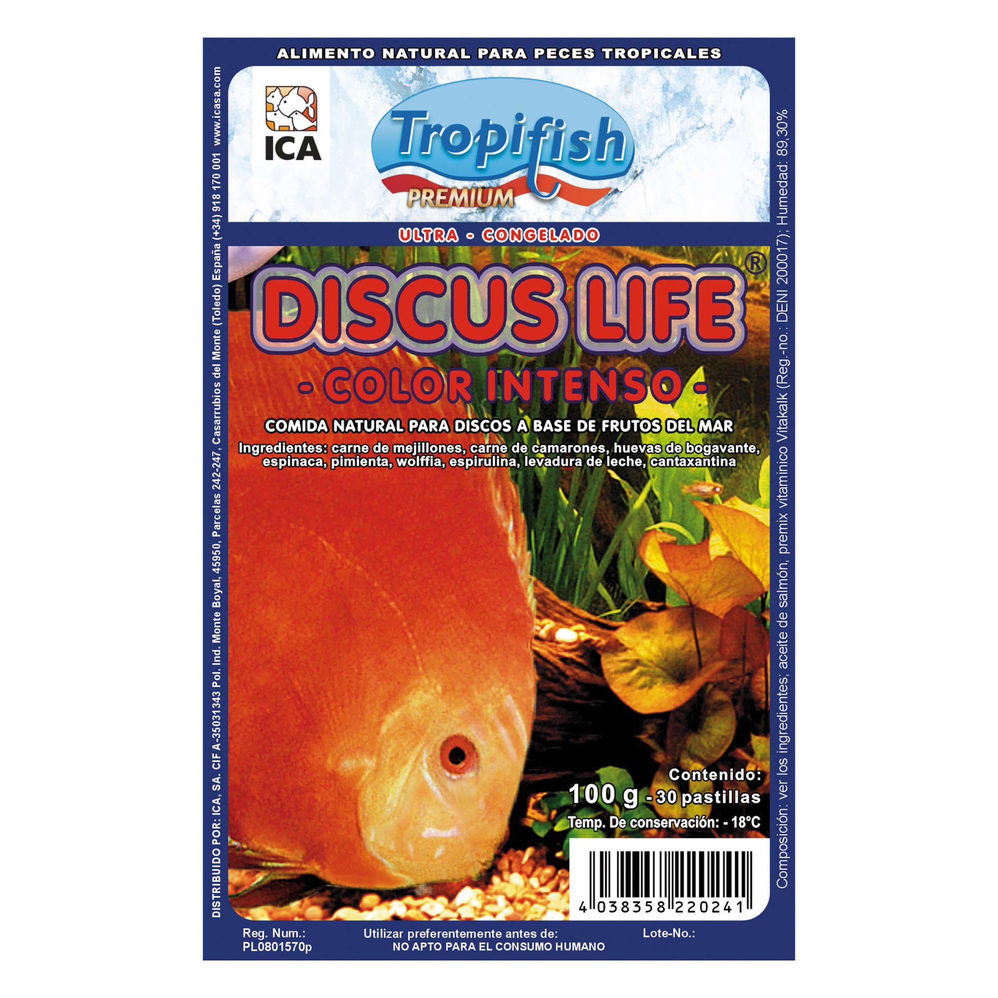 Discus life color intenso de Tropifish PREMIUM