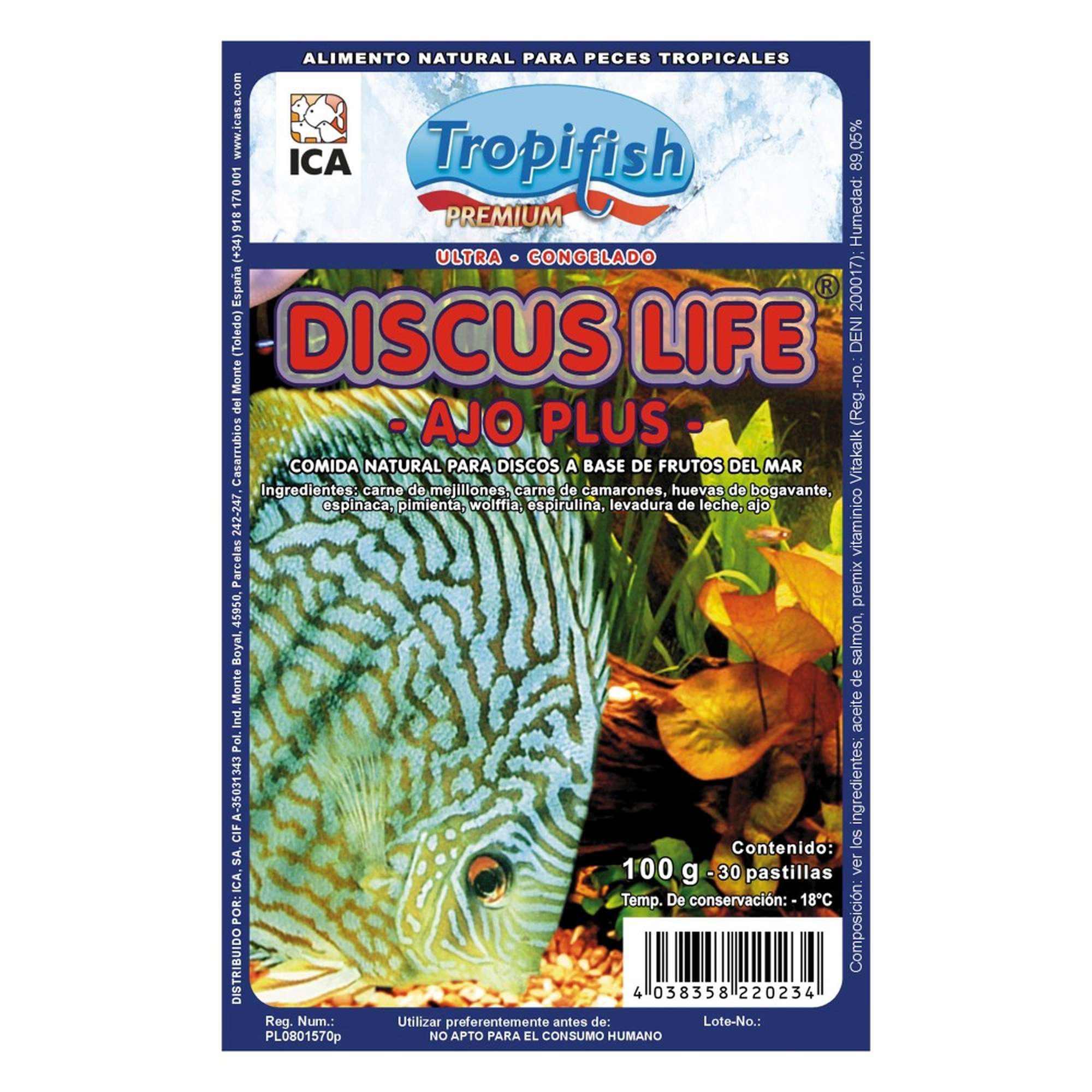 Discus life ajo plus de Tropifish PREMIUM