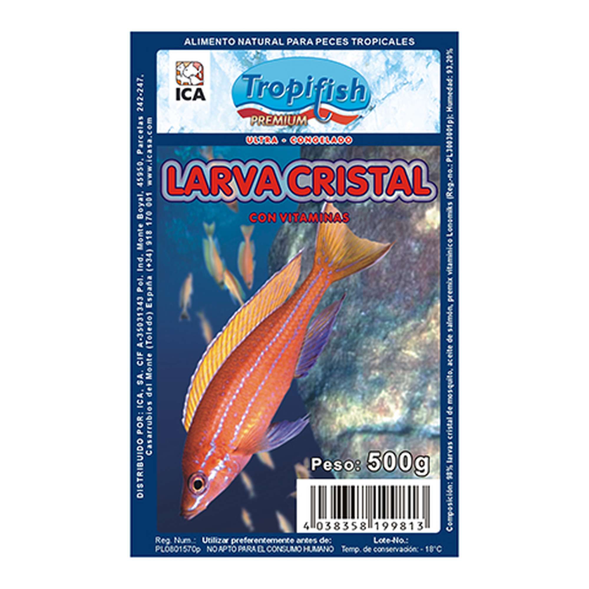 Larva cristal de Tropifish PREMIUM