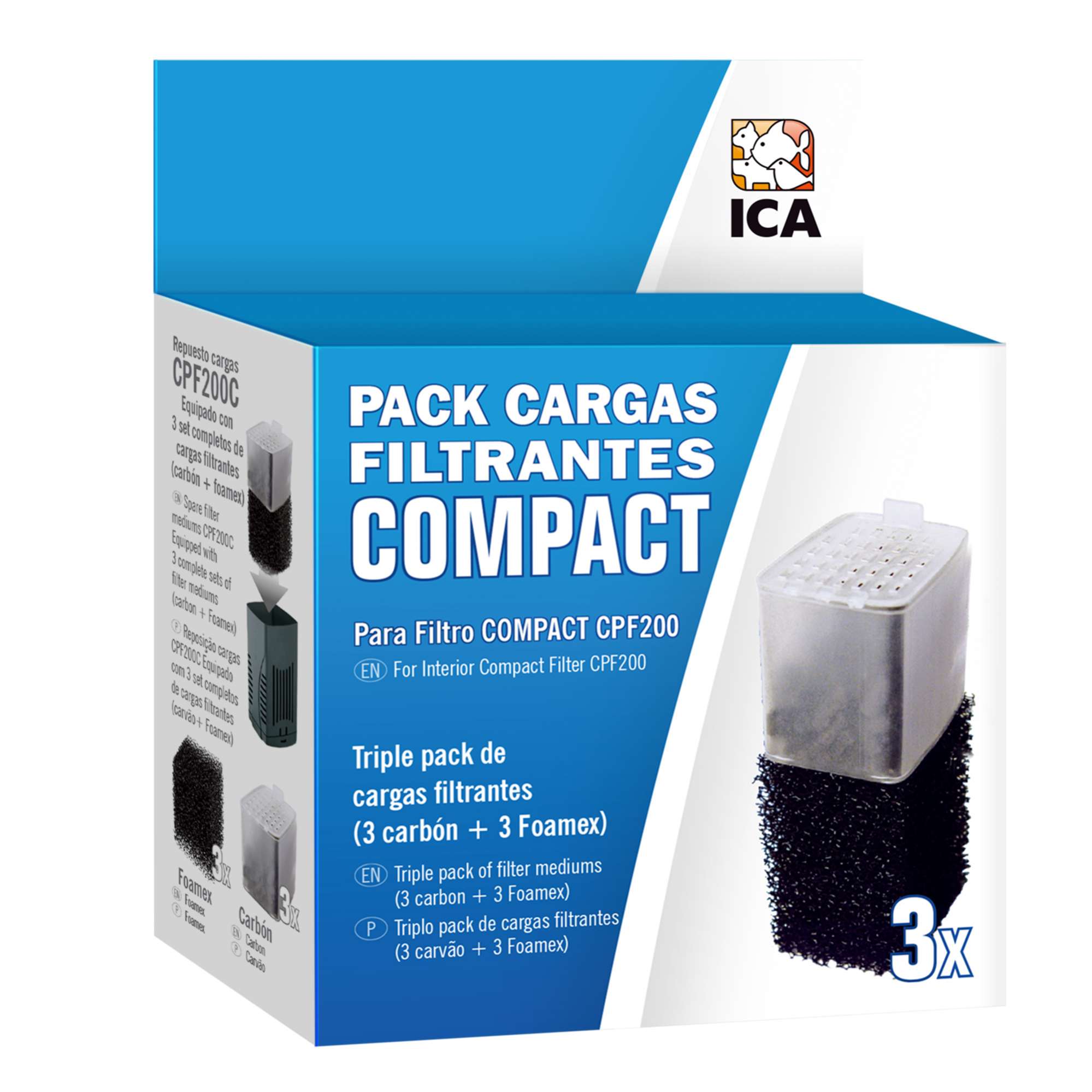 Pack cargas filtrantes para filtro COMPACT