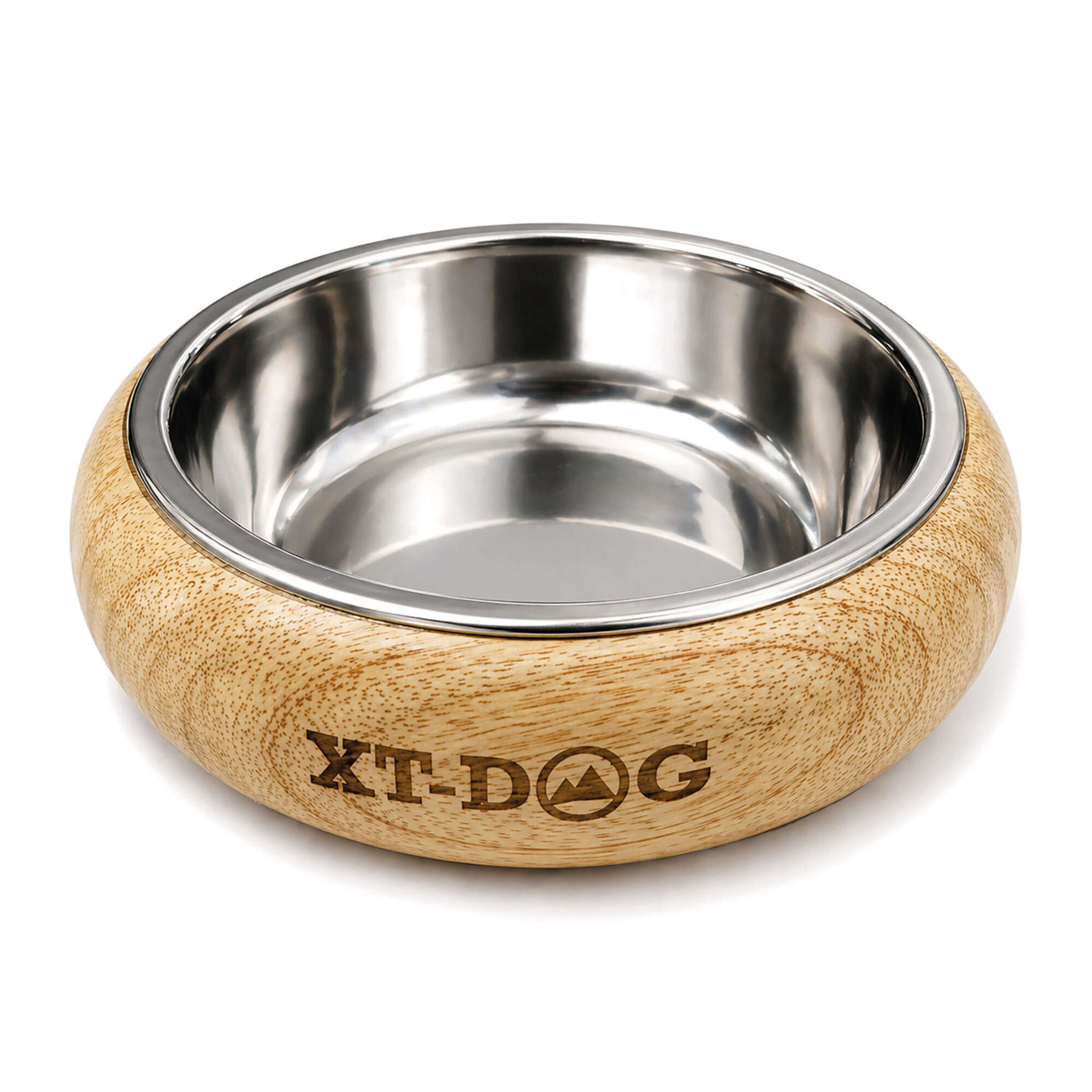 Bowl acero inoxidable exterior de madera XT-DOG