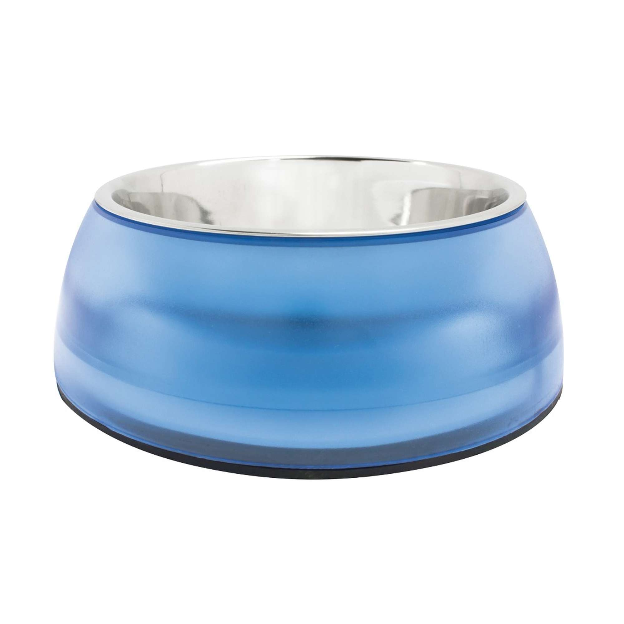 Comedero de acero inoxidable azul Sky