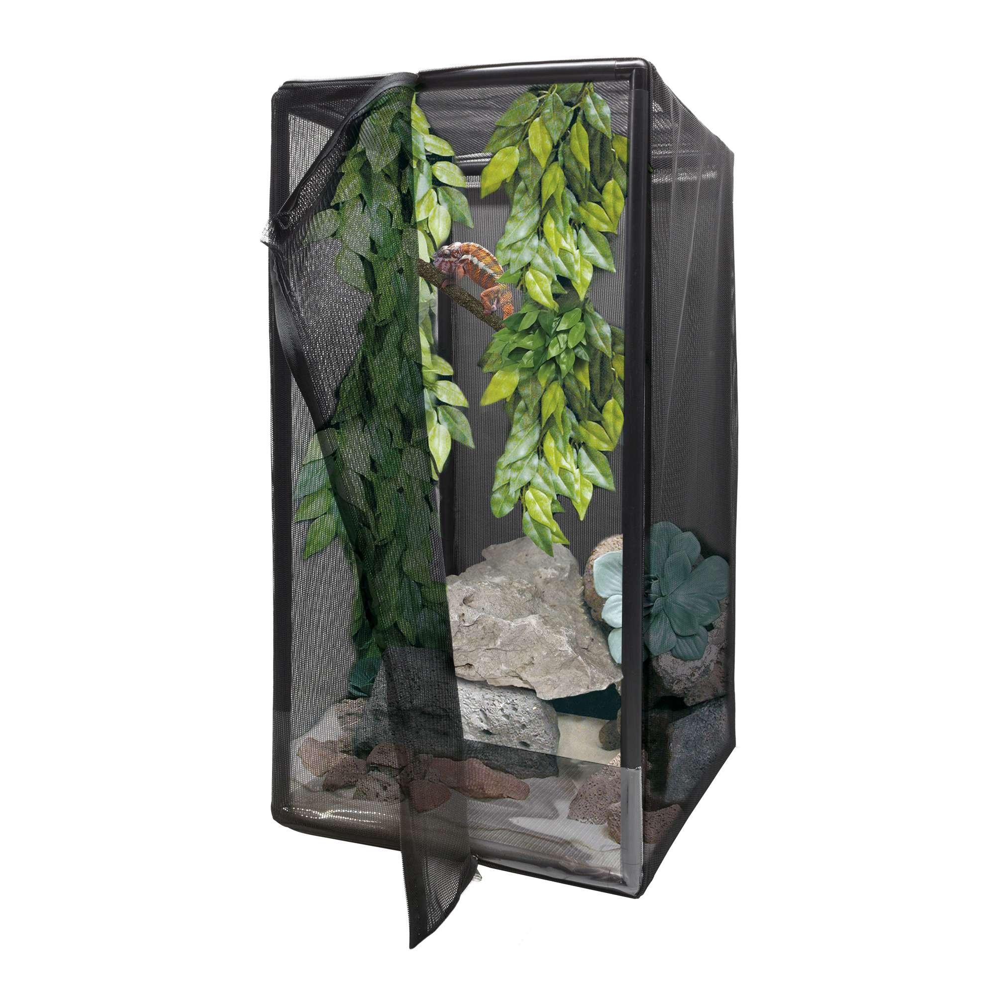 Terrario de malla REPTI-SELVA (42x42x76 cm)
