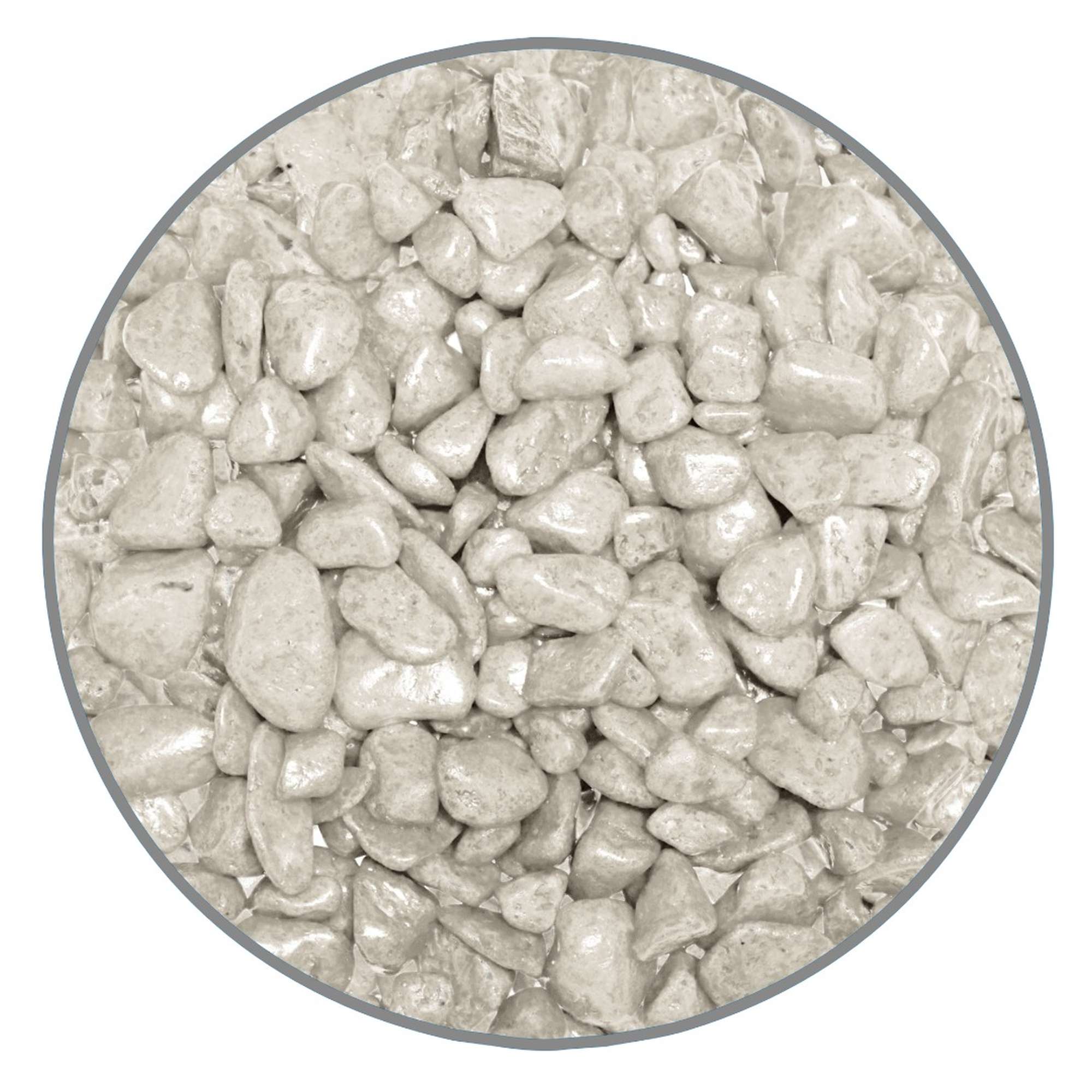 Grava blanca PREMIUM BRILLANTE (7 mm)