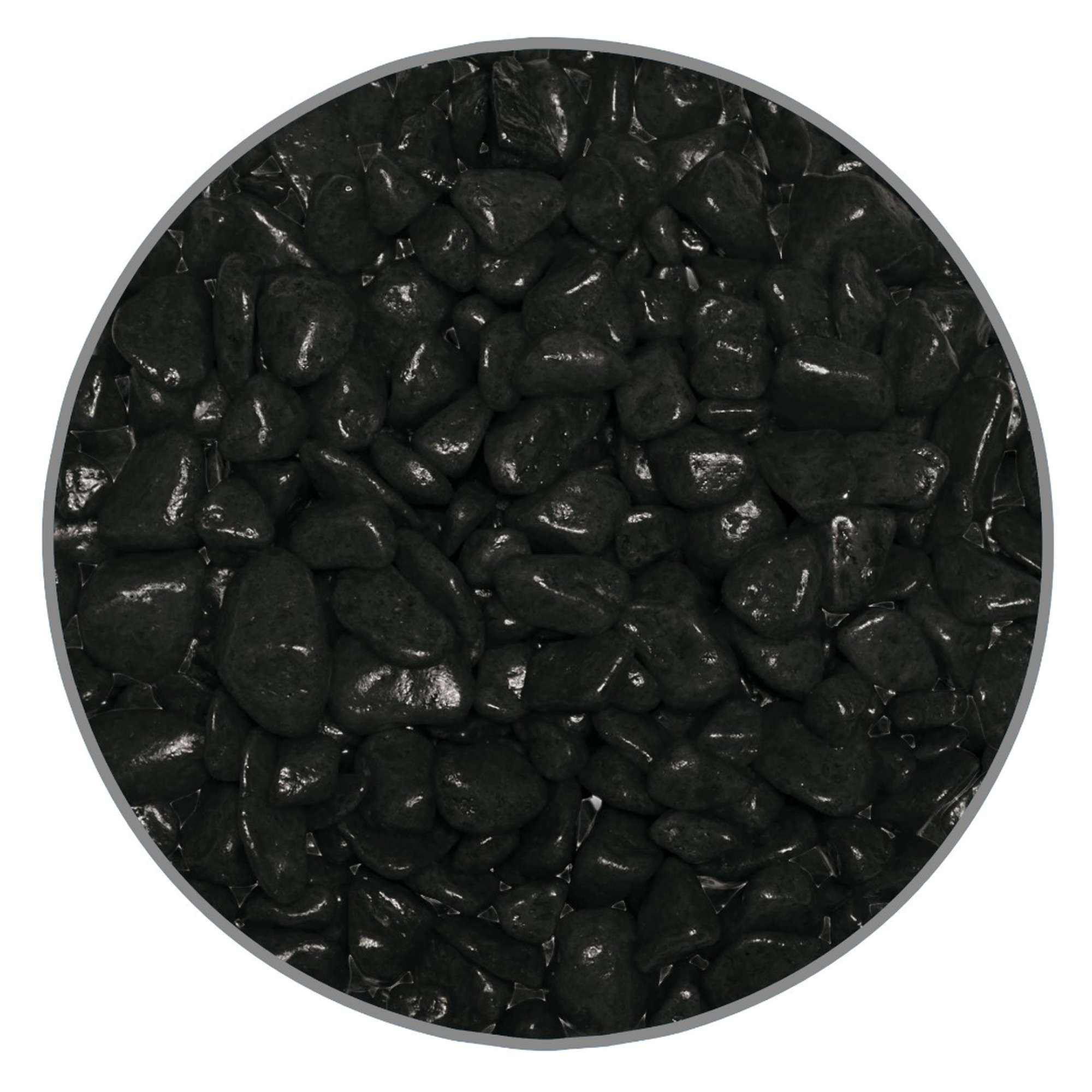 Grava negra PREMIUM BRILLANTE (7 mm)