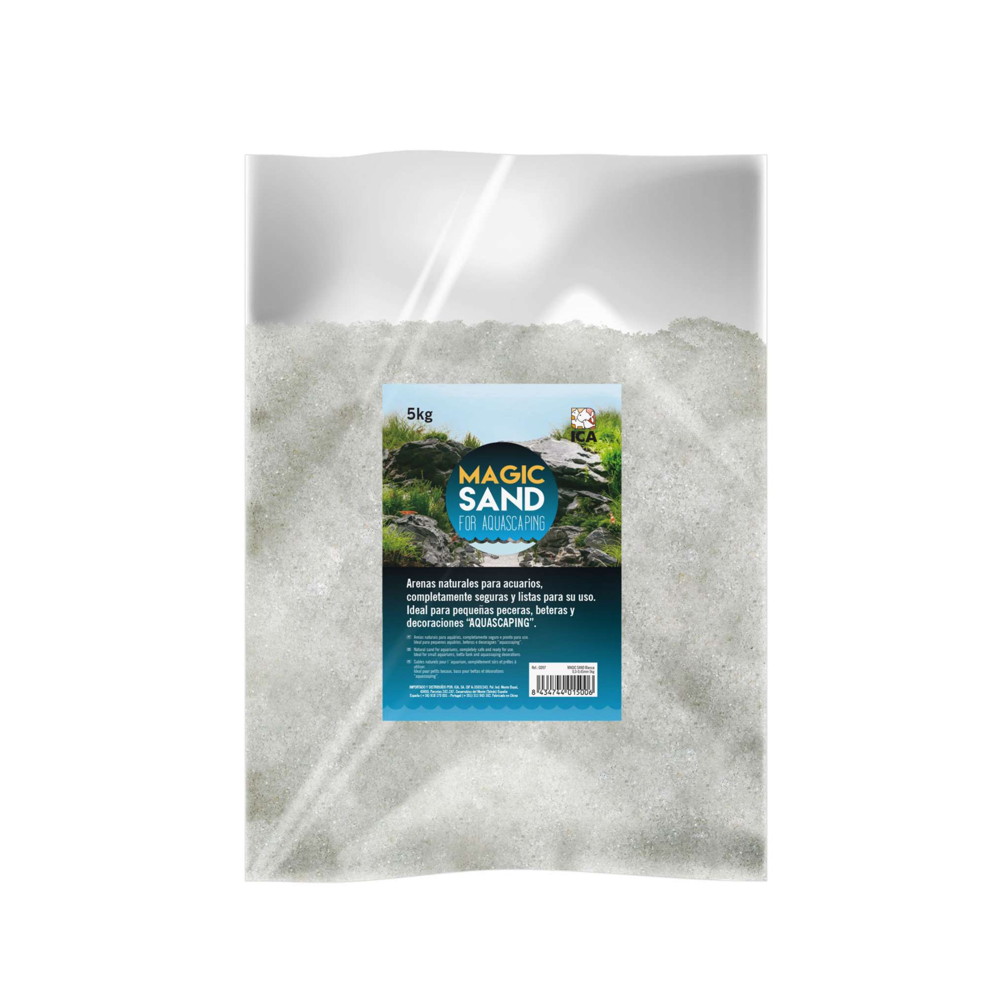 Arena blanca MAGIC SAND (0,3 - 0,45 mm)