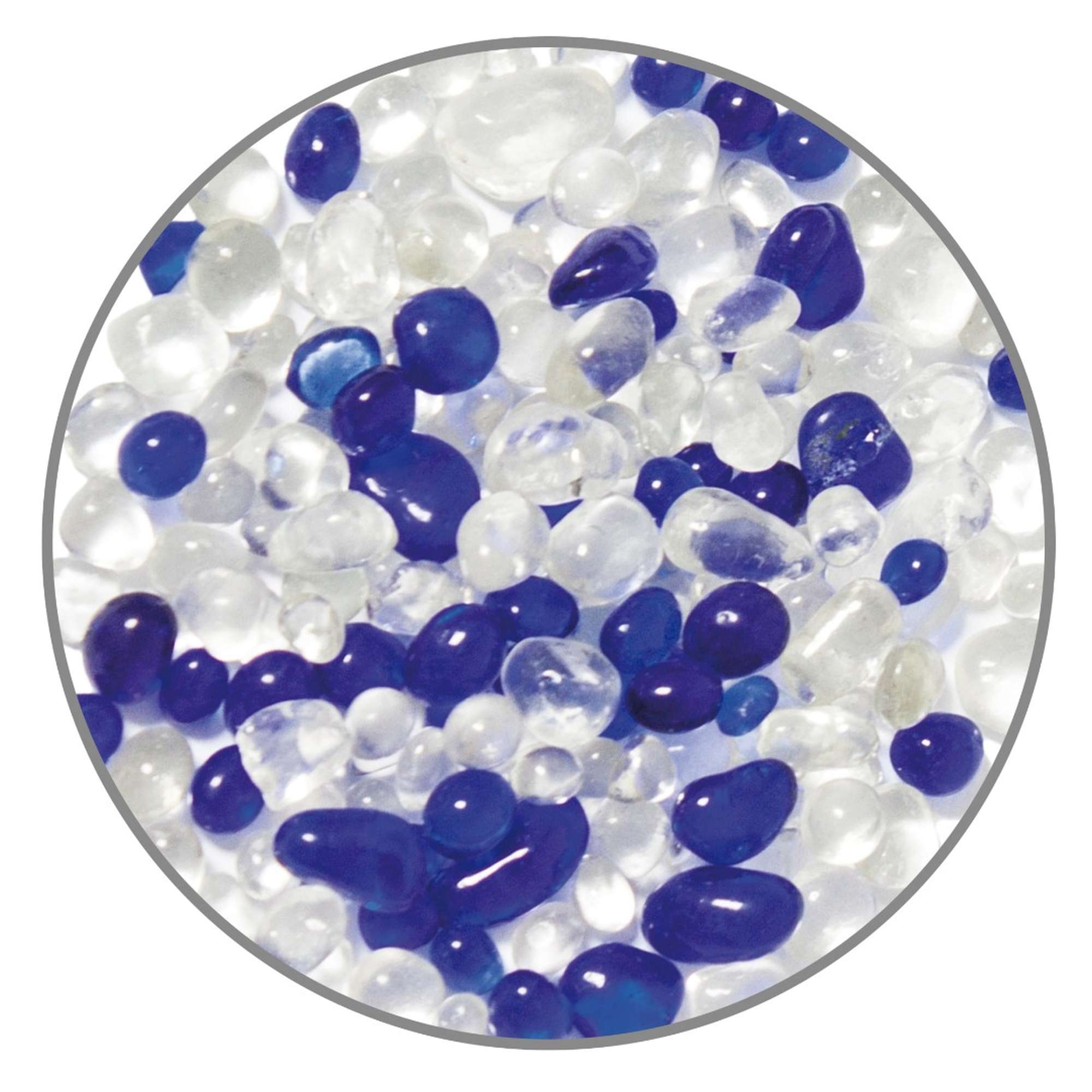 Grava de cristal mix azul (6 mm)