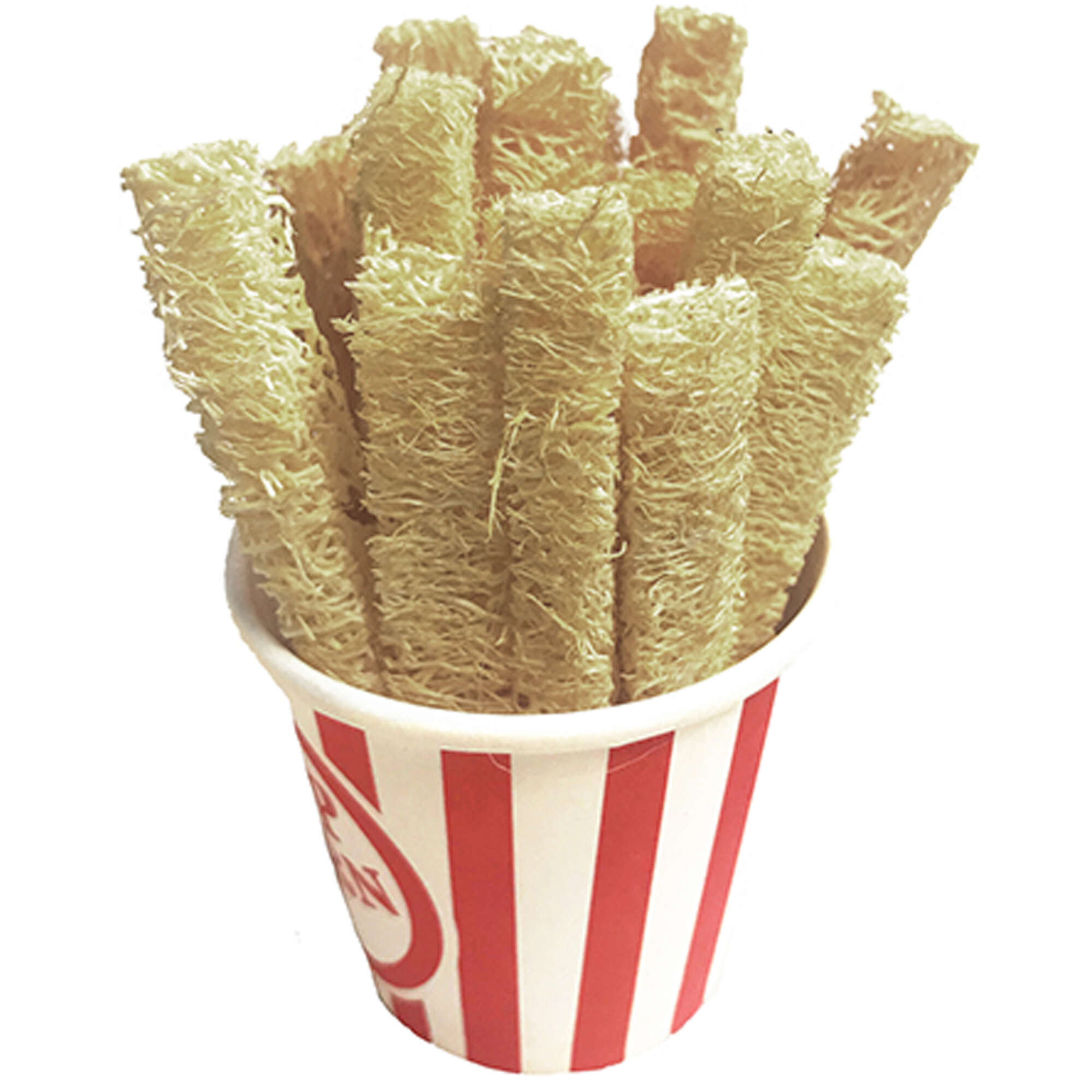 Juguete patatas fritas de lufa para roedores