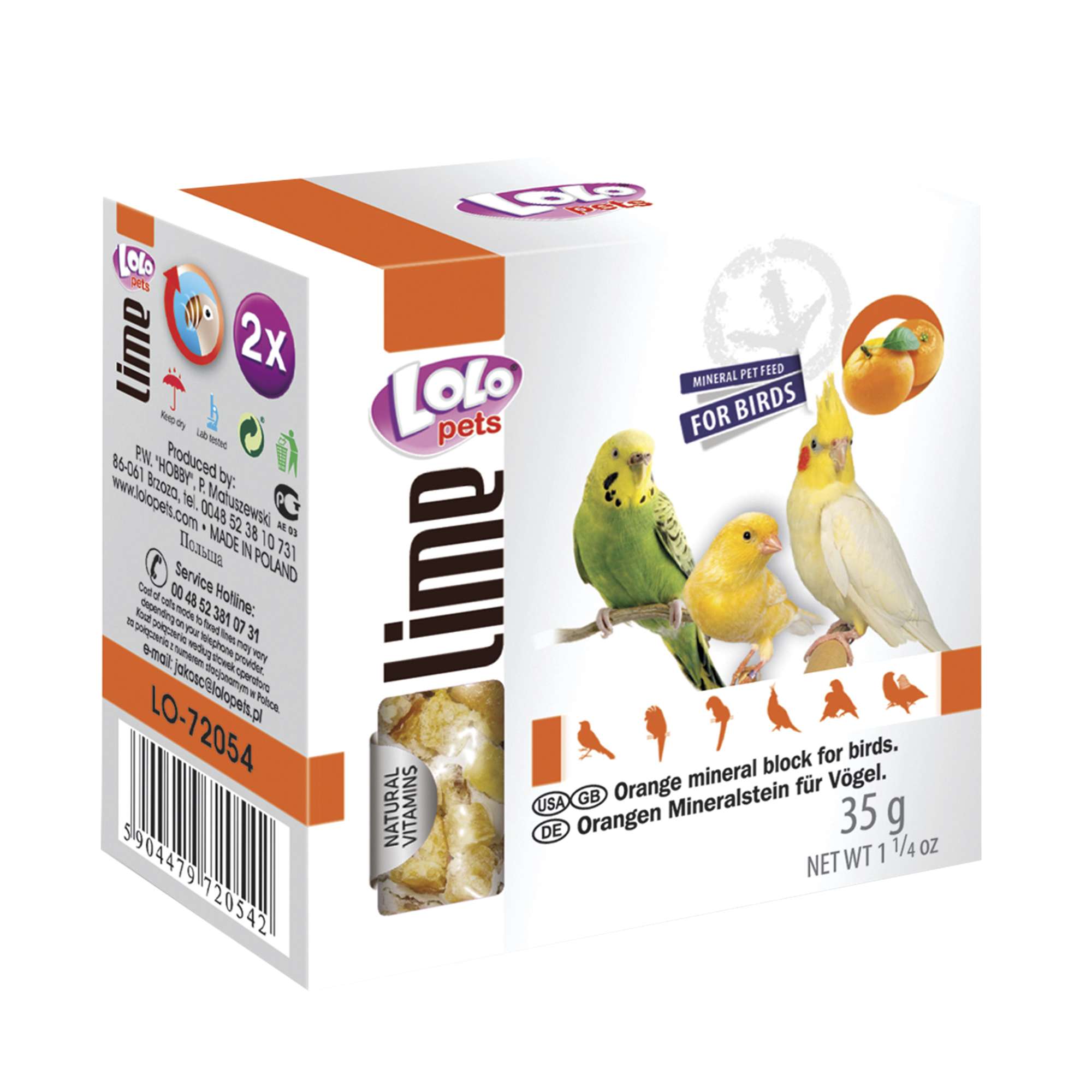 Bloque mineral de naranja LOLO