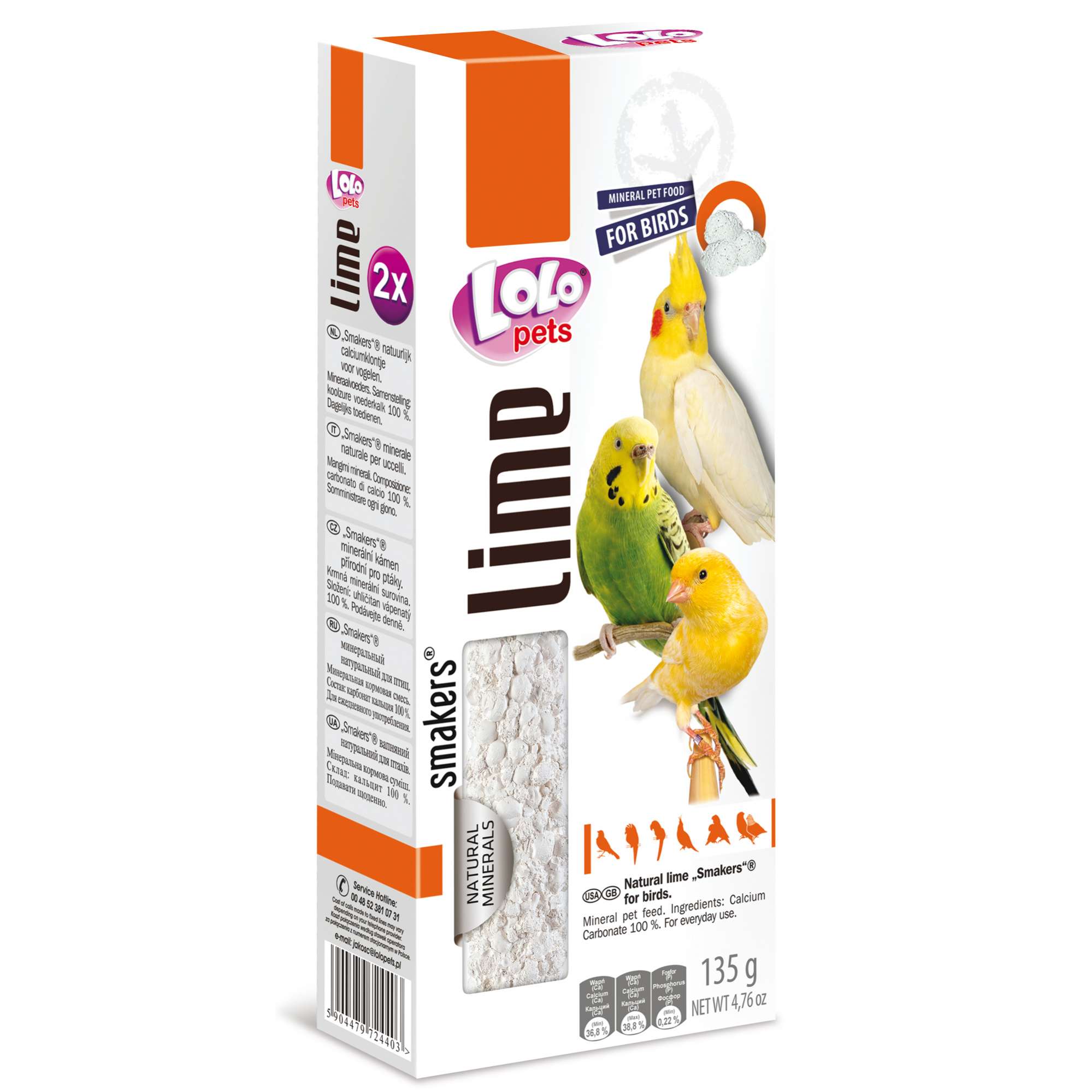 Bloque mineral en barra para pájaros LOLO
