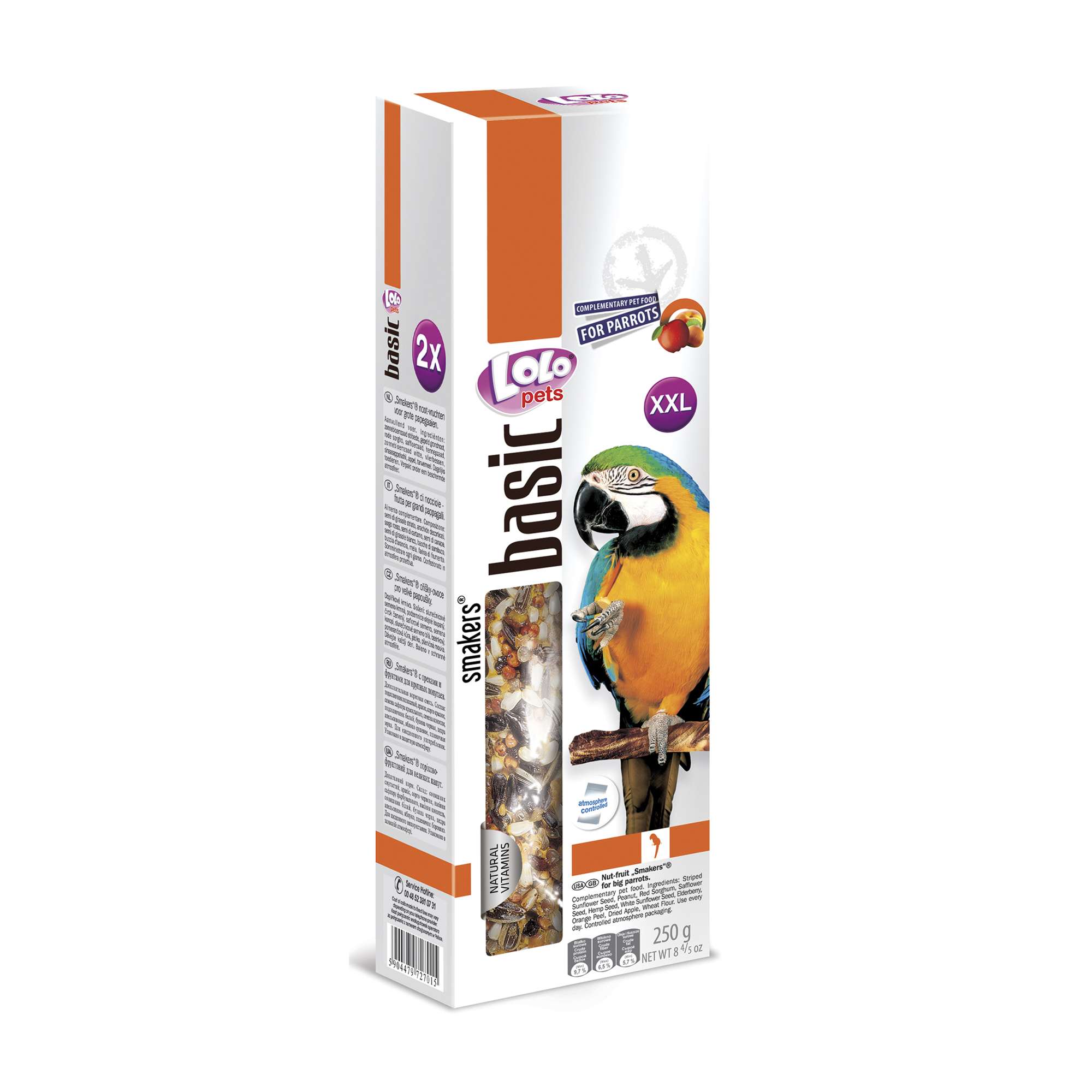Barritas de frutas y nueces para loros LOLO