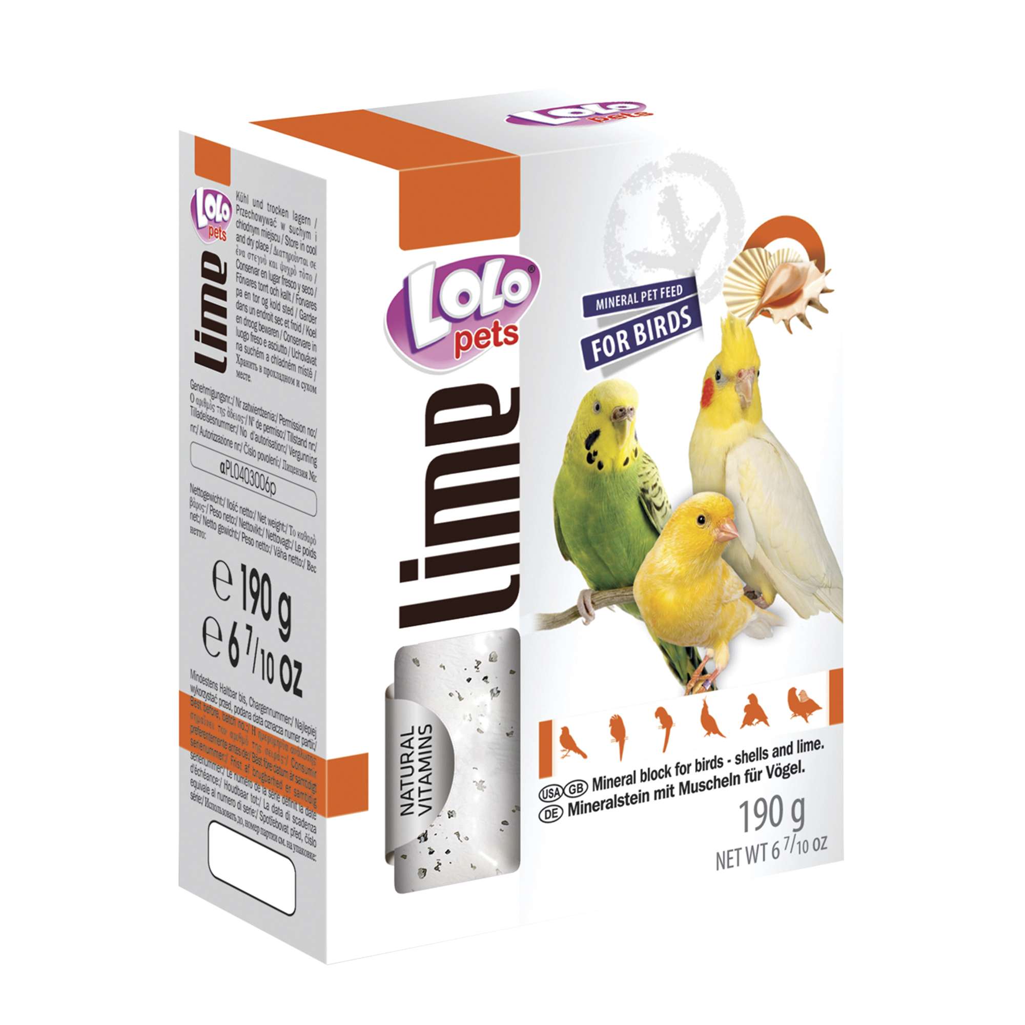 Bloque mineral de ostras para loros LOLO