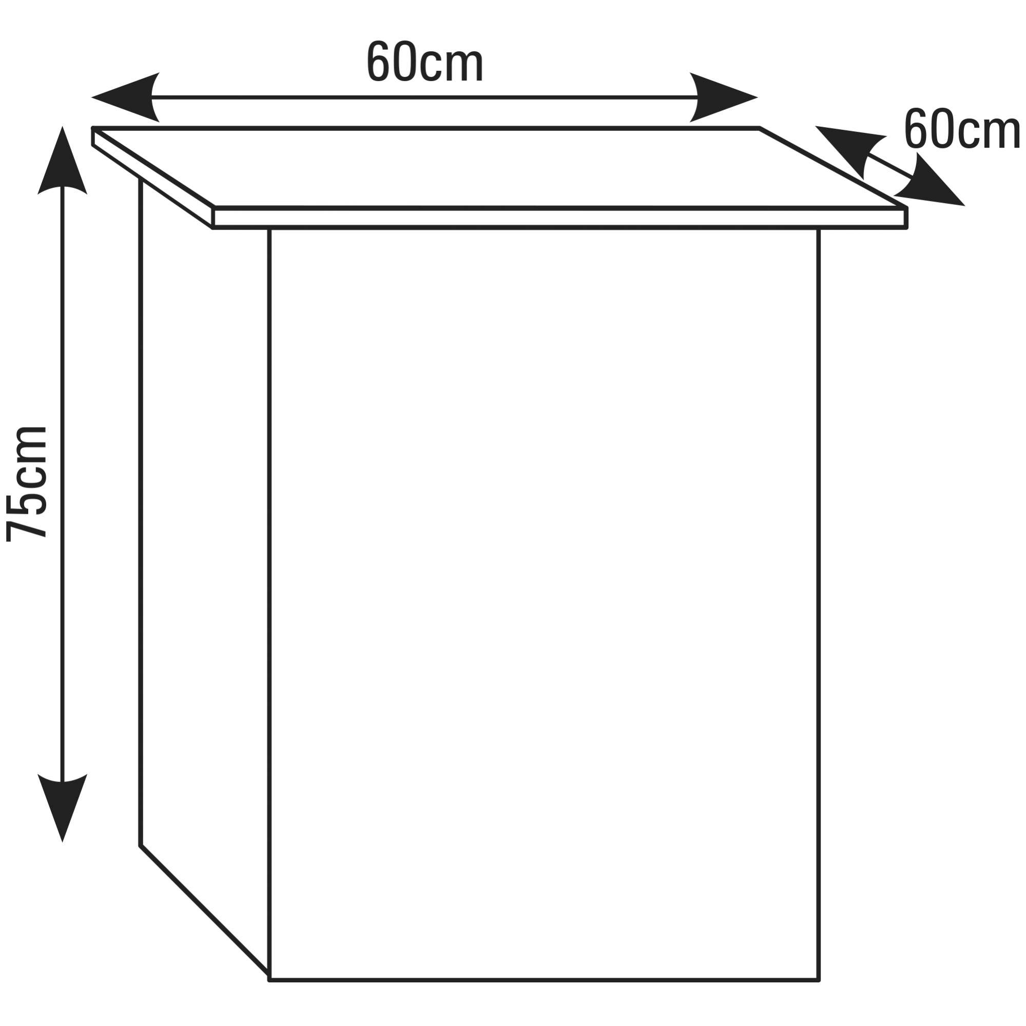 Mesa blanca para acuarios AQUA LUX PRO cubo