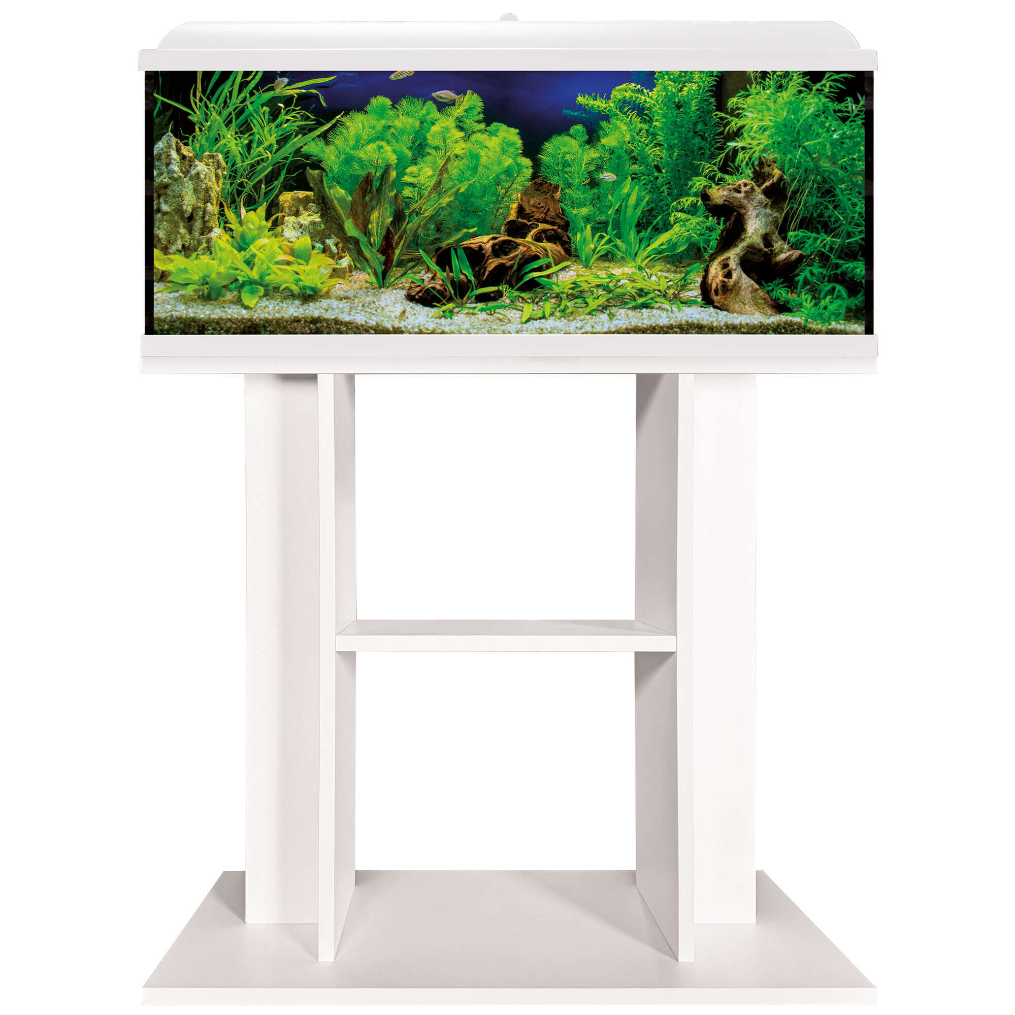Mesa blanca para acuarios AQUA STAND CLASSIC