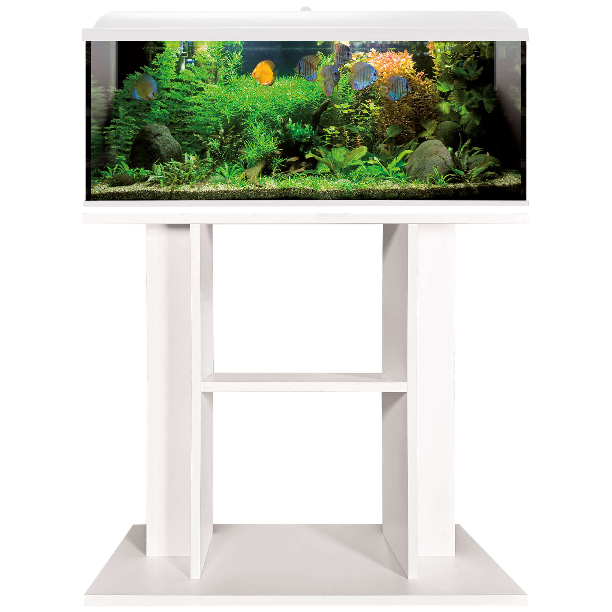 Mesa blanca para acuarios AQUA STAND CLASSIC