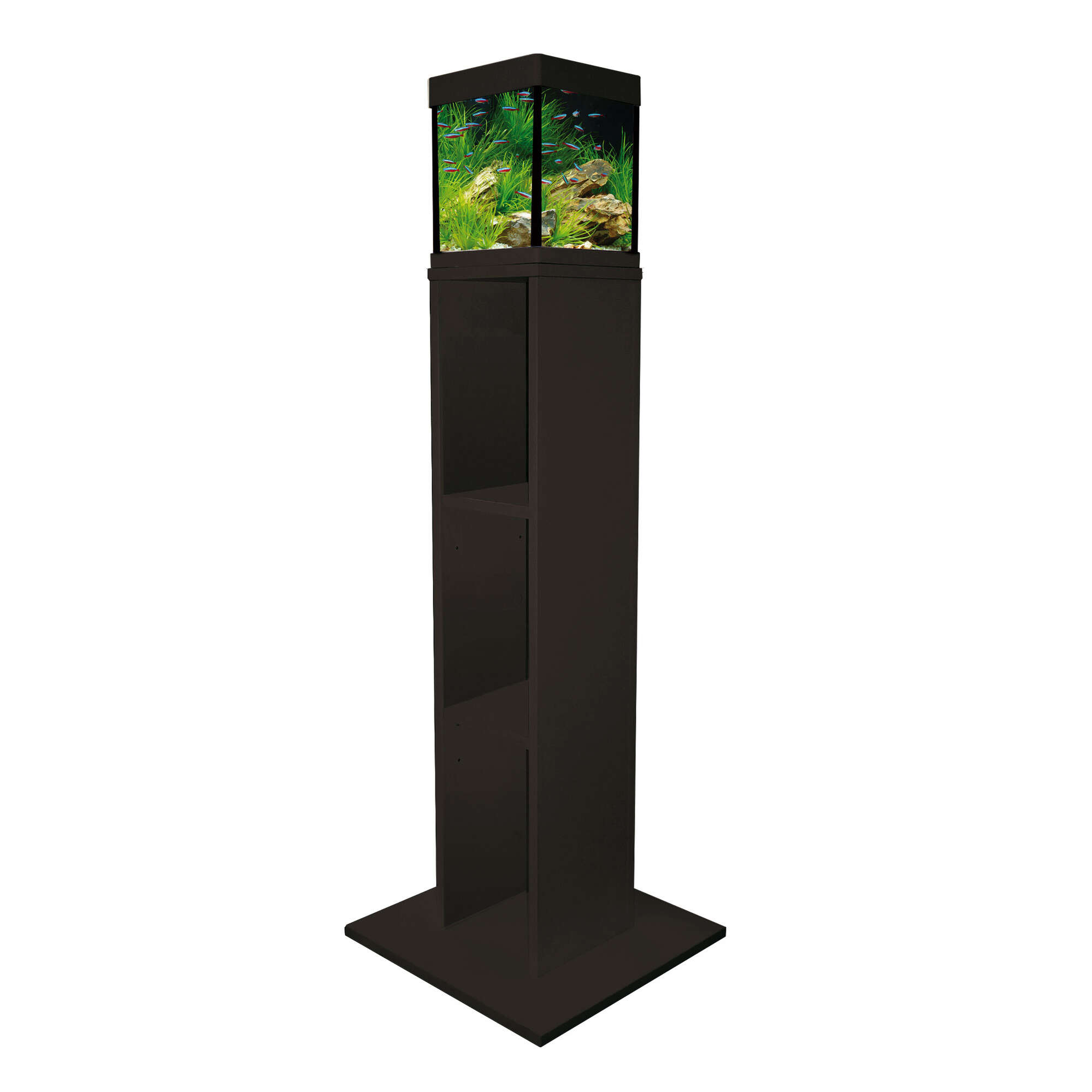 Mesa negra para nano acuarios
