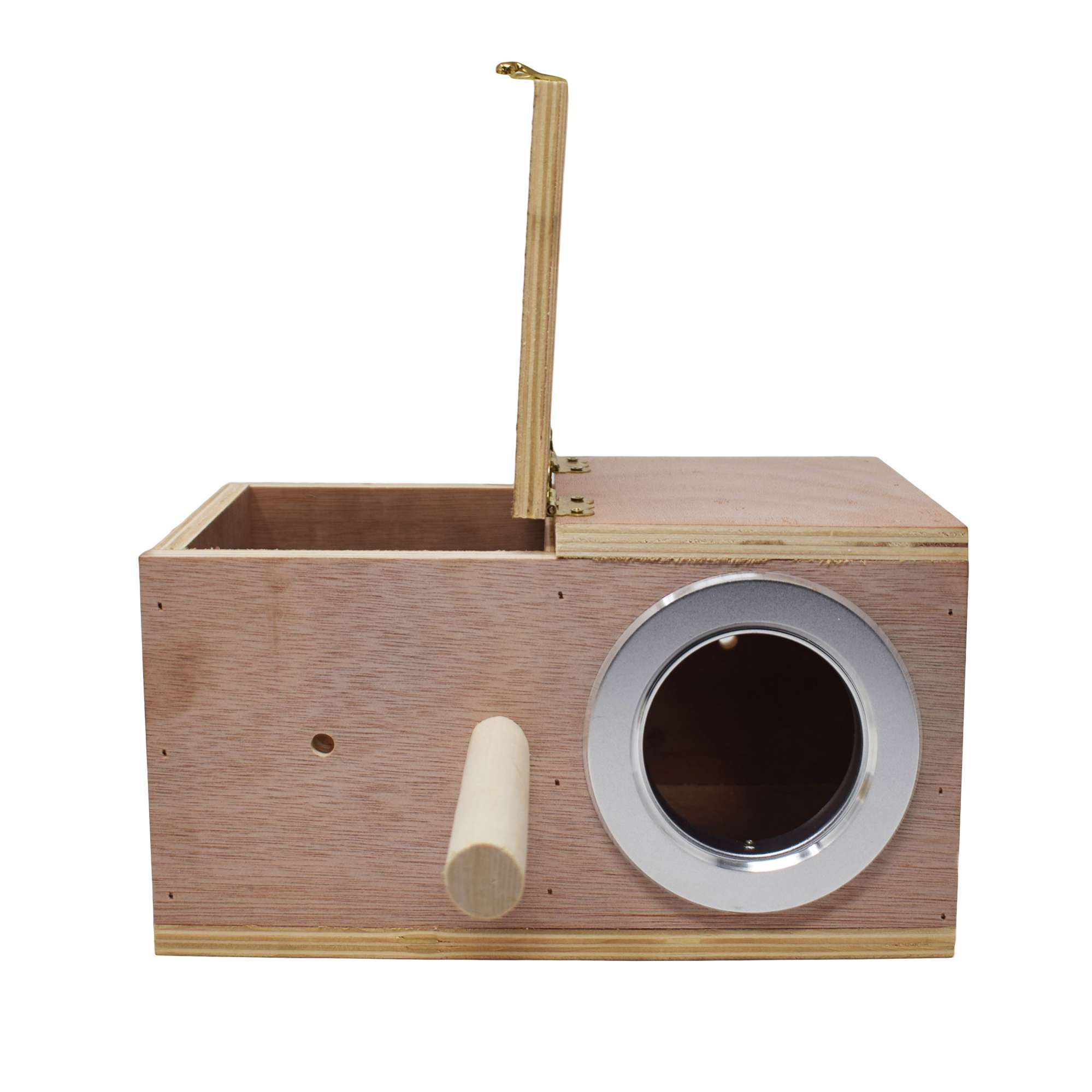 Nido de madera para Psitácidas pequeñas (Periquitos)
