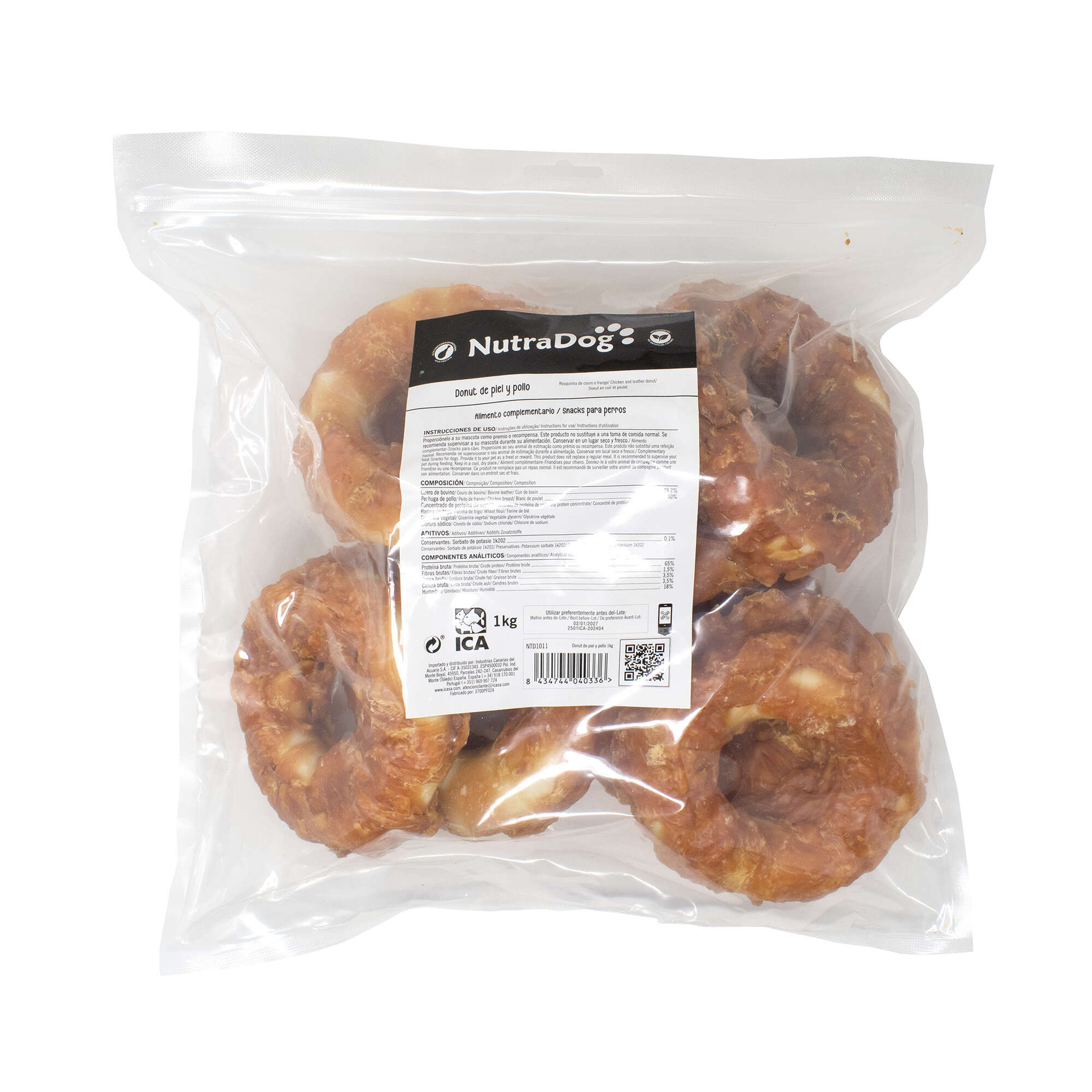 Rosquillas de piel y pollo EXTRA CARNE NutraDog