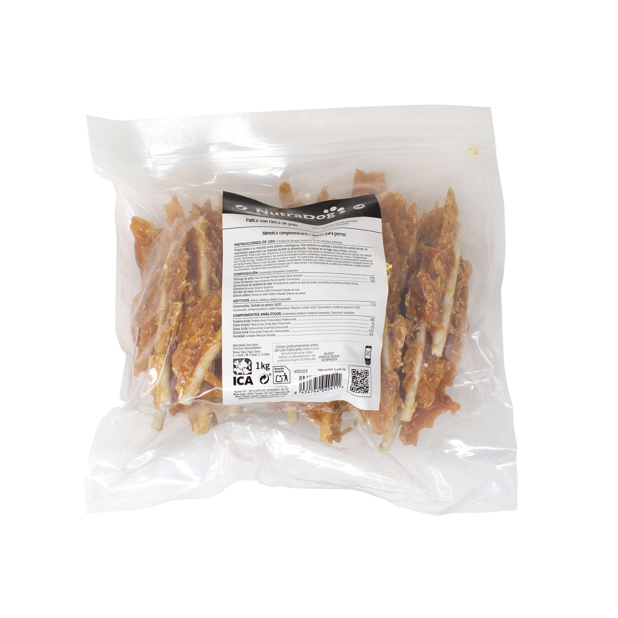 Palitos con filetes de pollo NutraDog