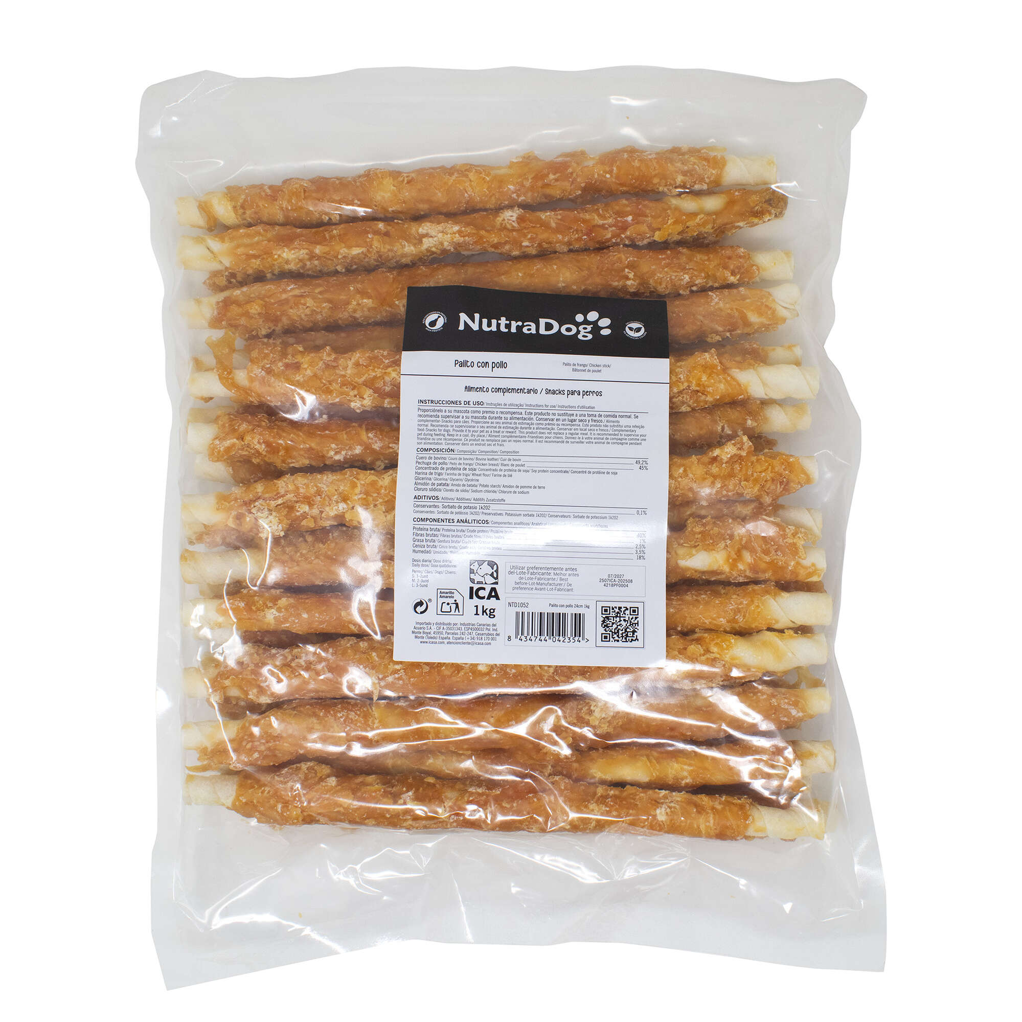 Palitos con pollo XL NutraDog