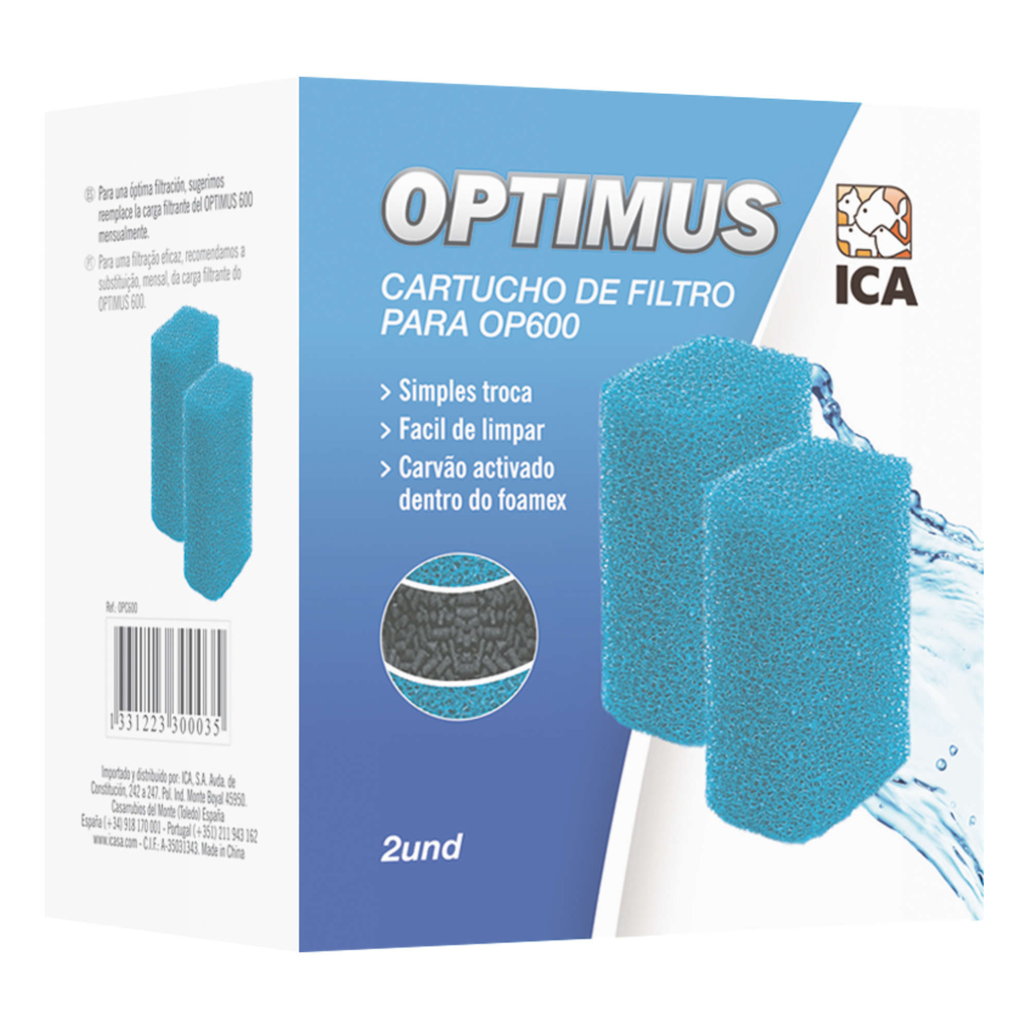 Carga FOAMEX + Carbón para OPTIMUS