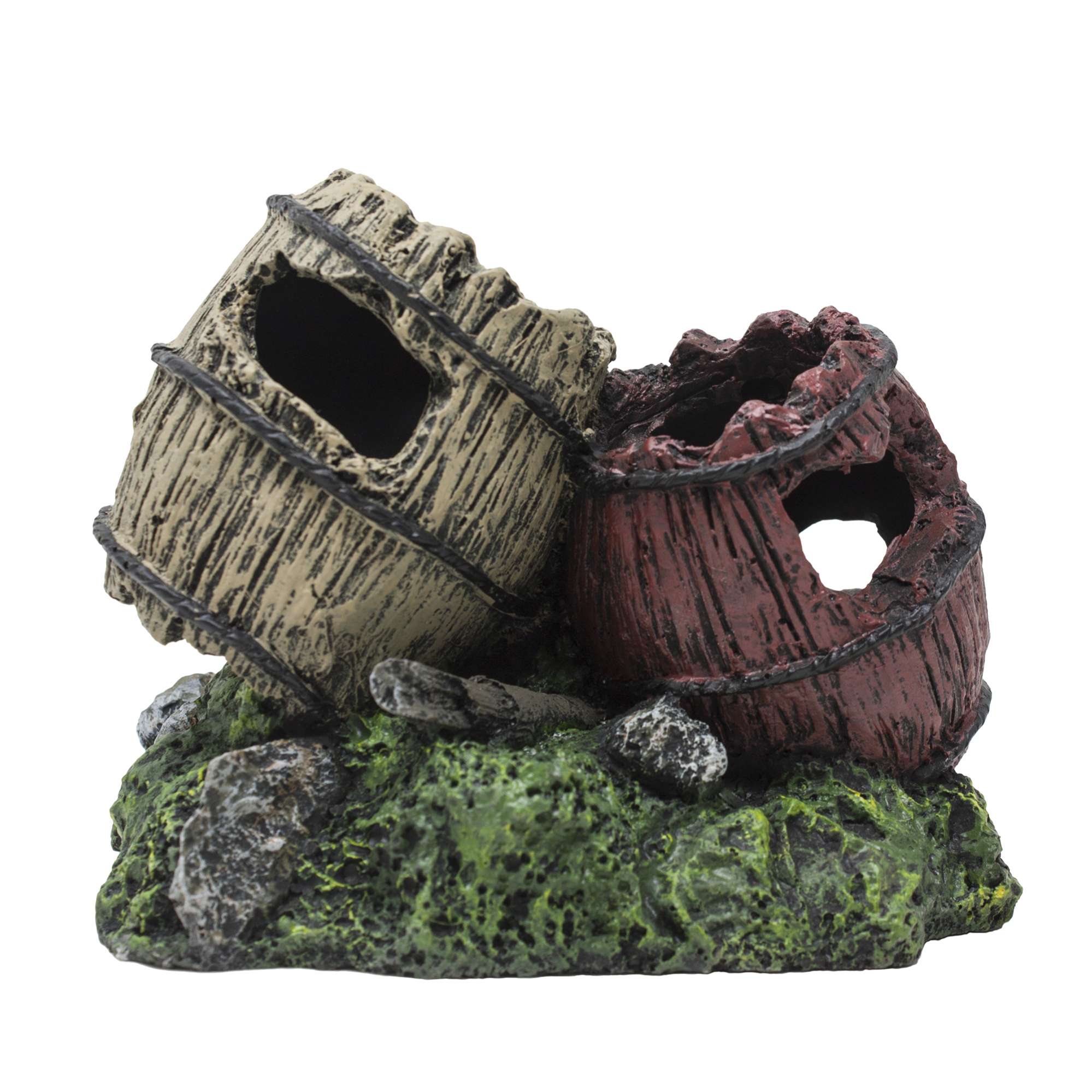 Ornamentos barriles hundidos con base de ICA