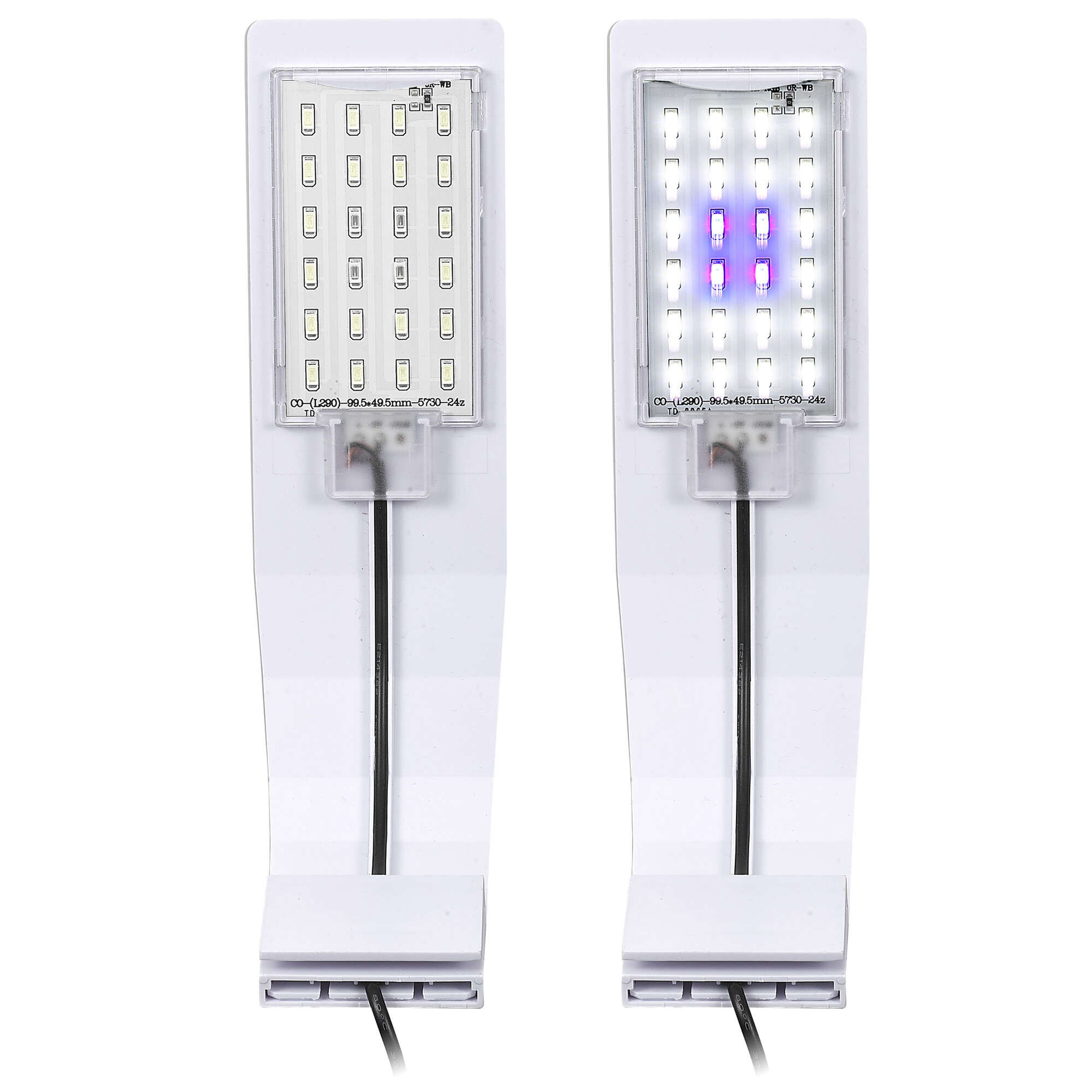 Lámpara Aqualed Génesis Curva luz azul+blanca - Blanca