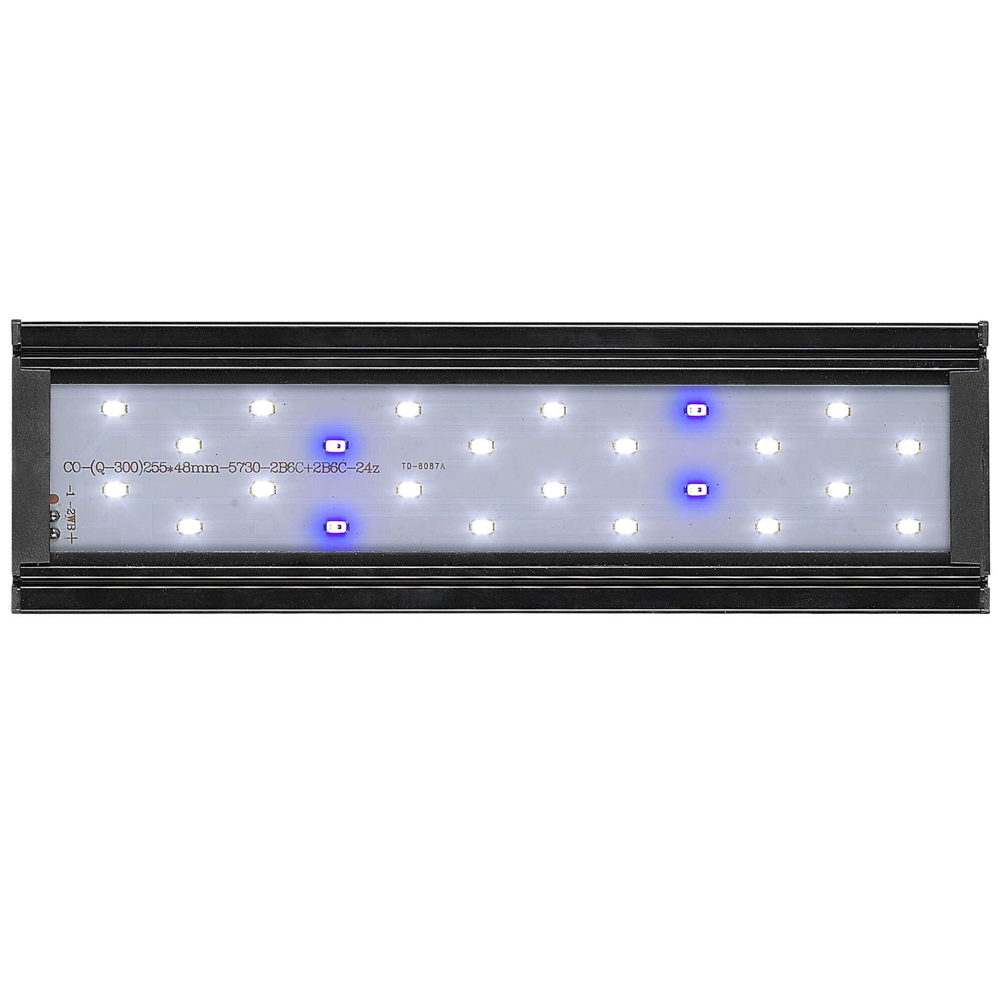 Pantalla Aqualed Génesis luz azul+blanca - Negra
