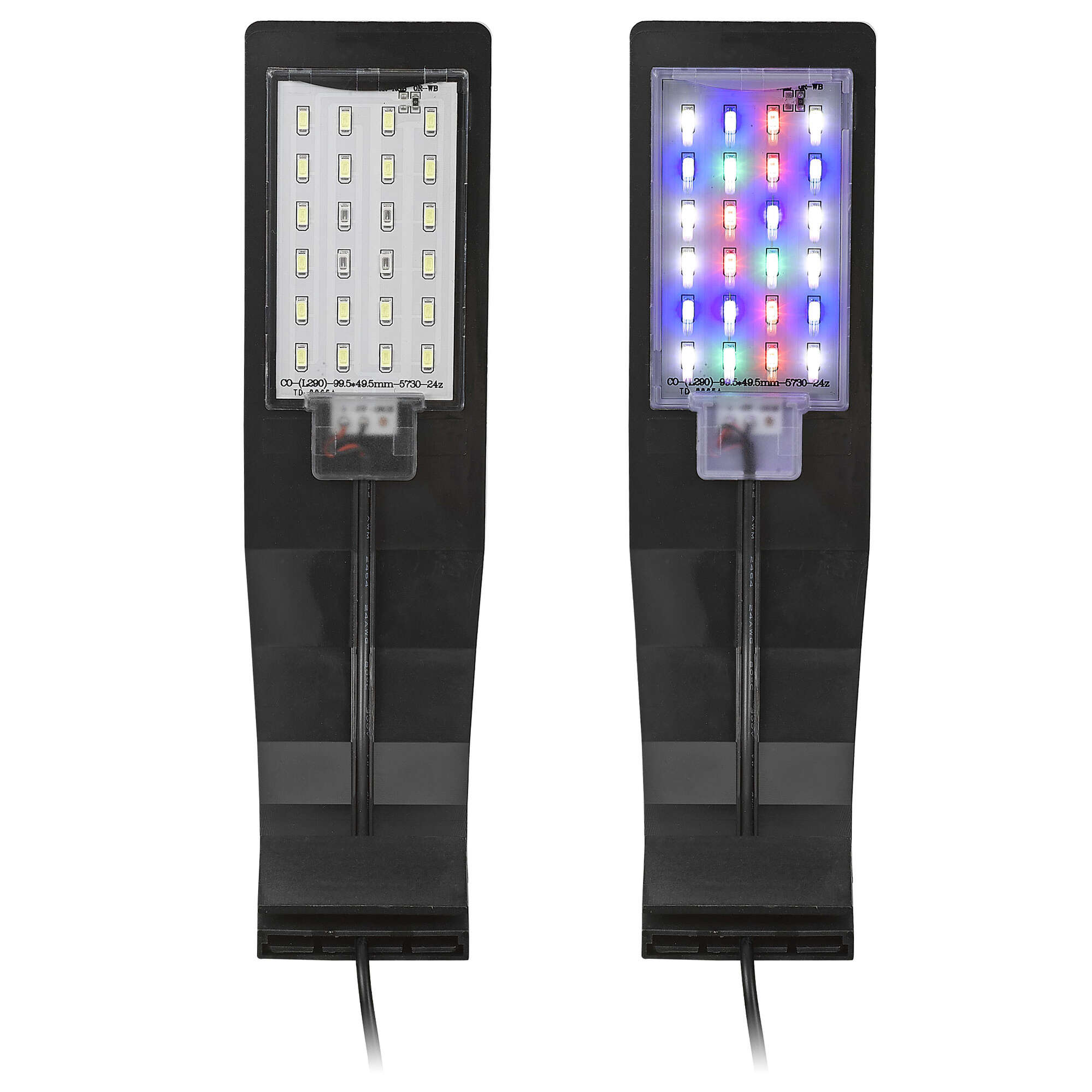 Lámpara Aqualed Génesis Curva luz RGB+W - Negra