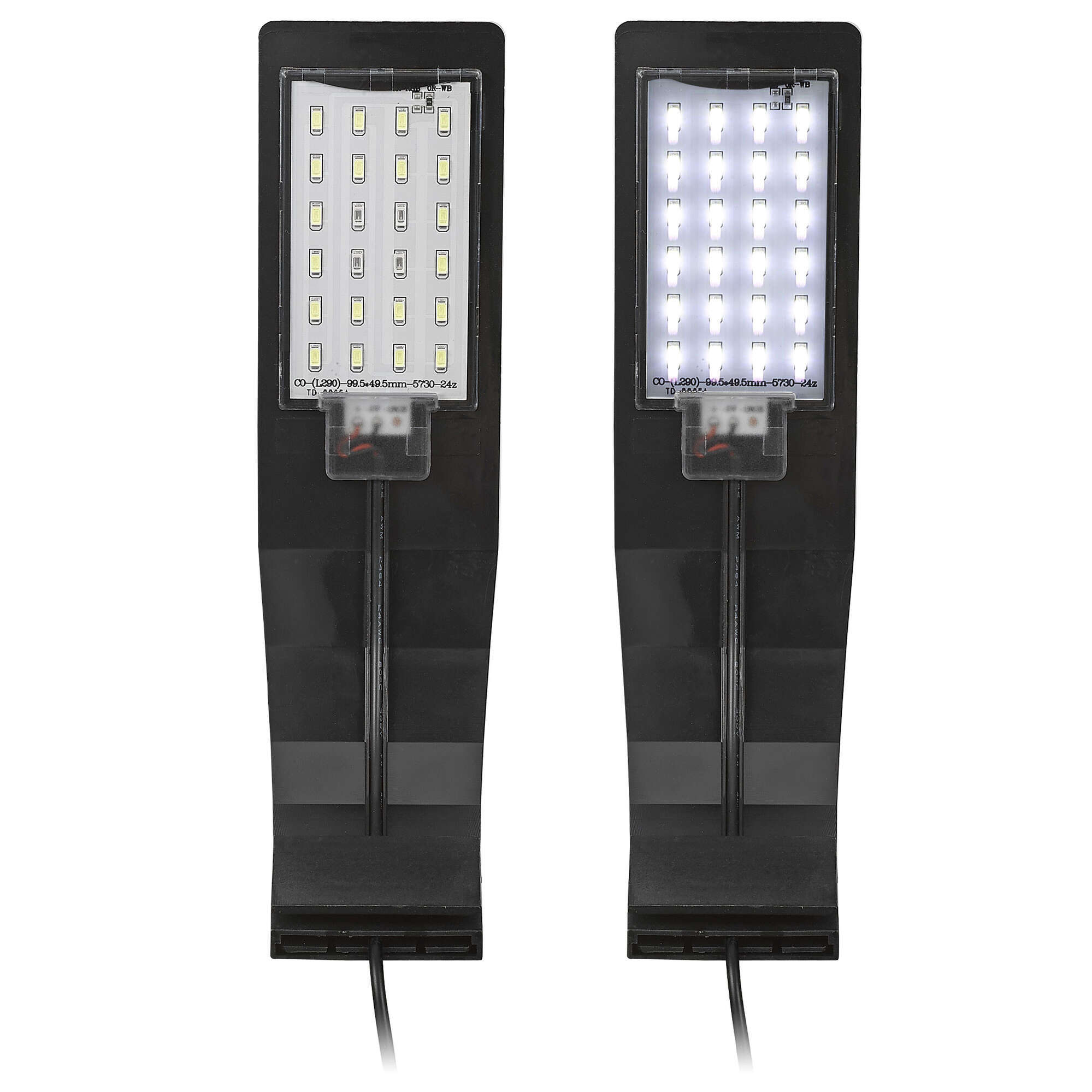 Lámpara Aqualed Génesis Curva luz blanca - Negra