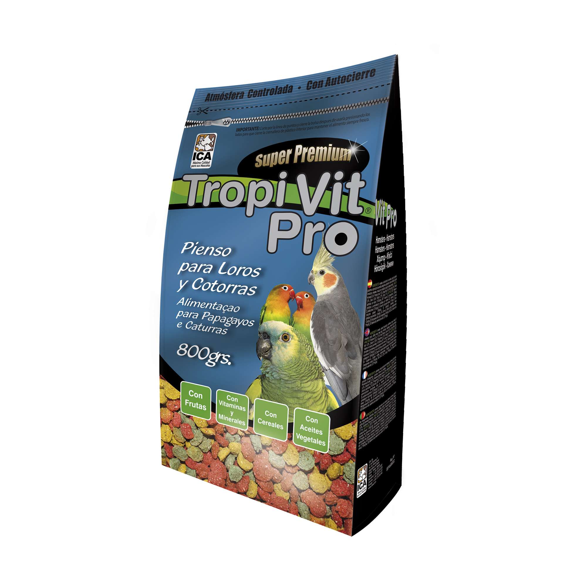 Alimento para Loros y Cotorras Tropi Vit Pro en bolsa